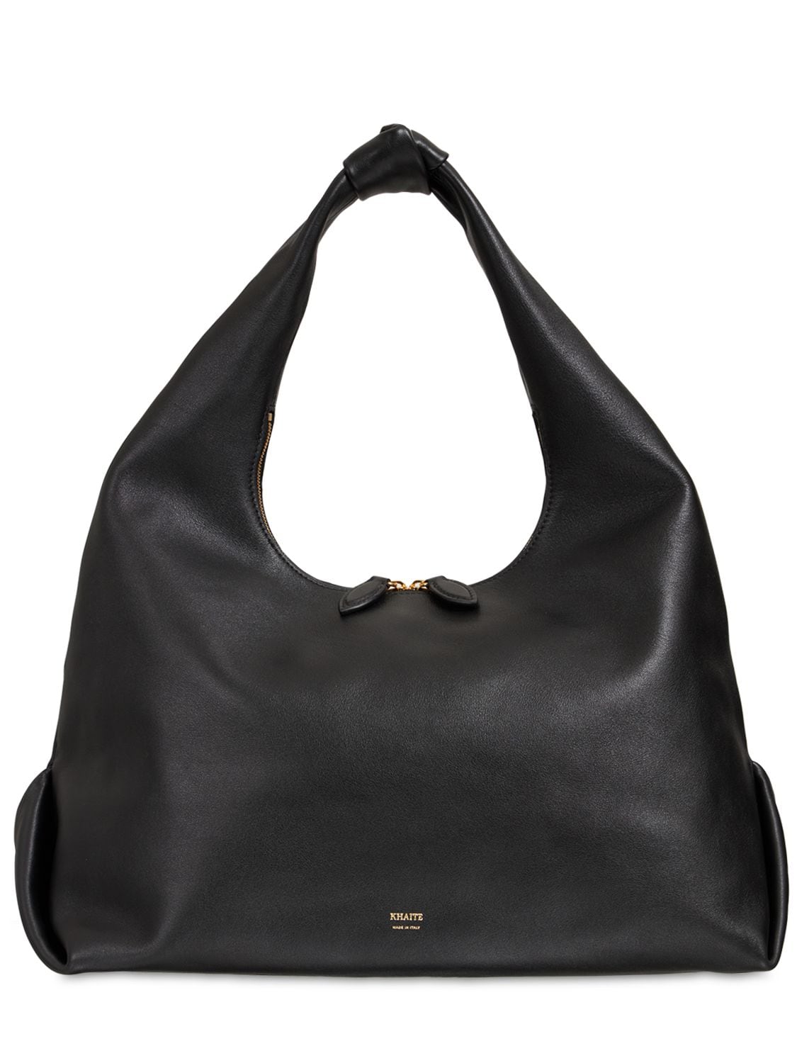 Khaite Large Beatrice Leather Hobo Bag In Black | ModeSens