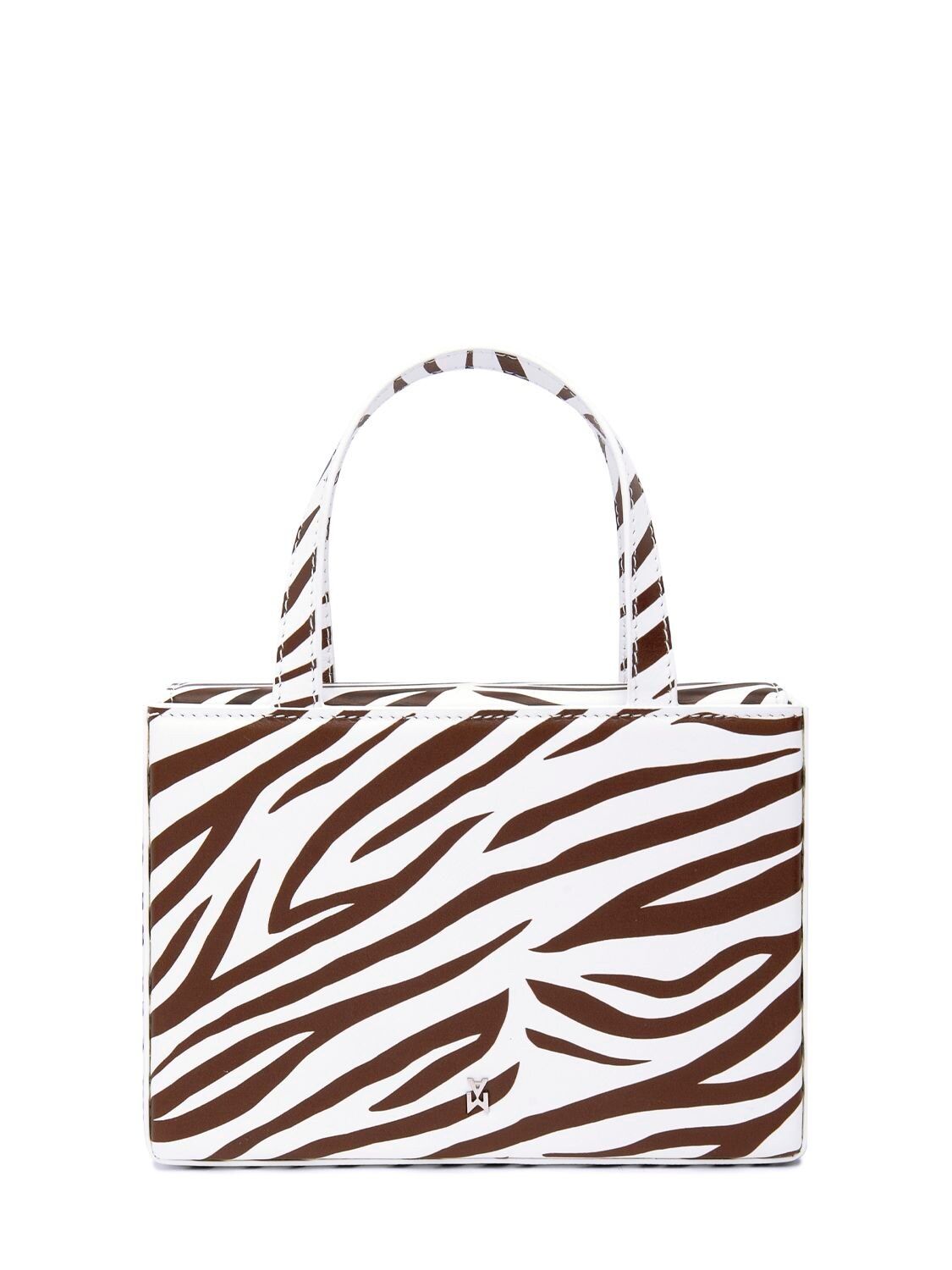 Amini Giorgia Zebra Print Top Handle Bag