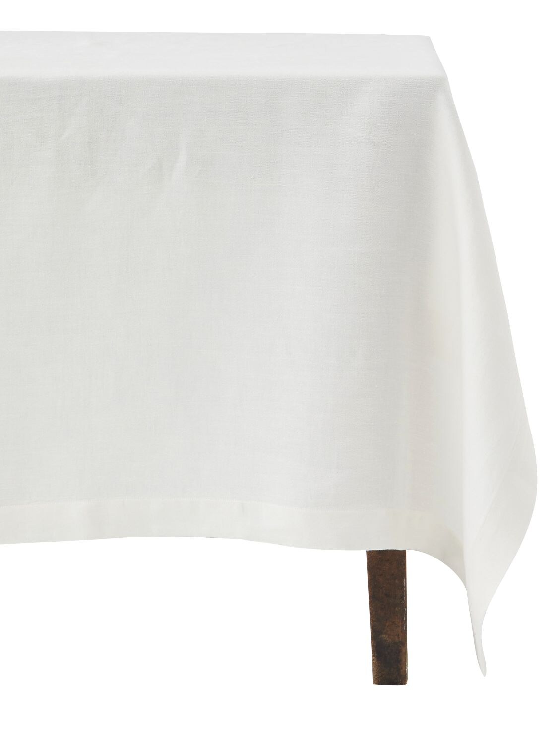 Shop Tekla Linen Tablecloth In Porcelaine