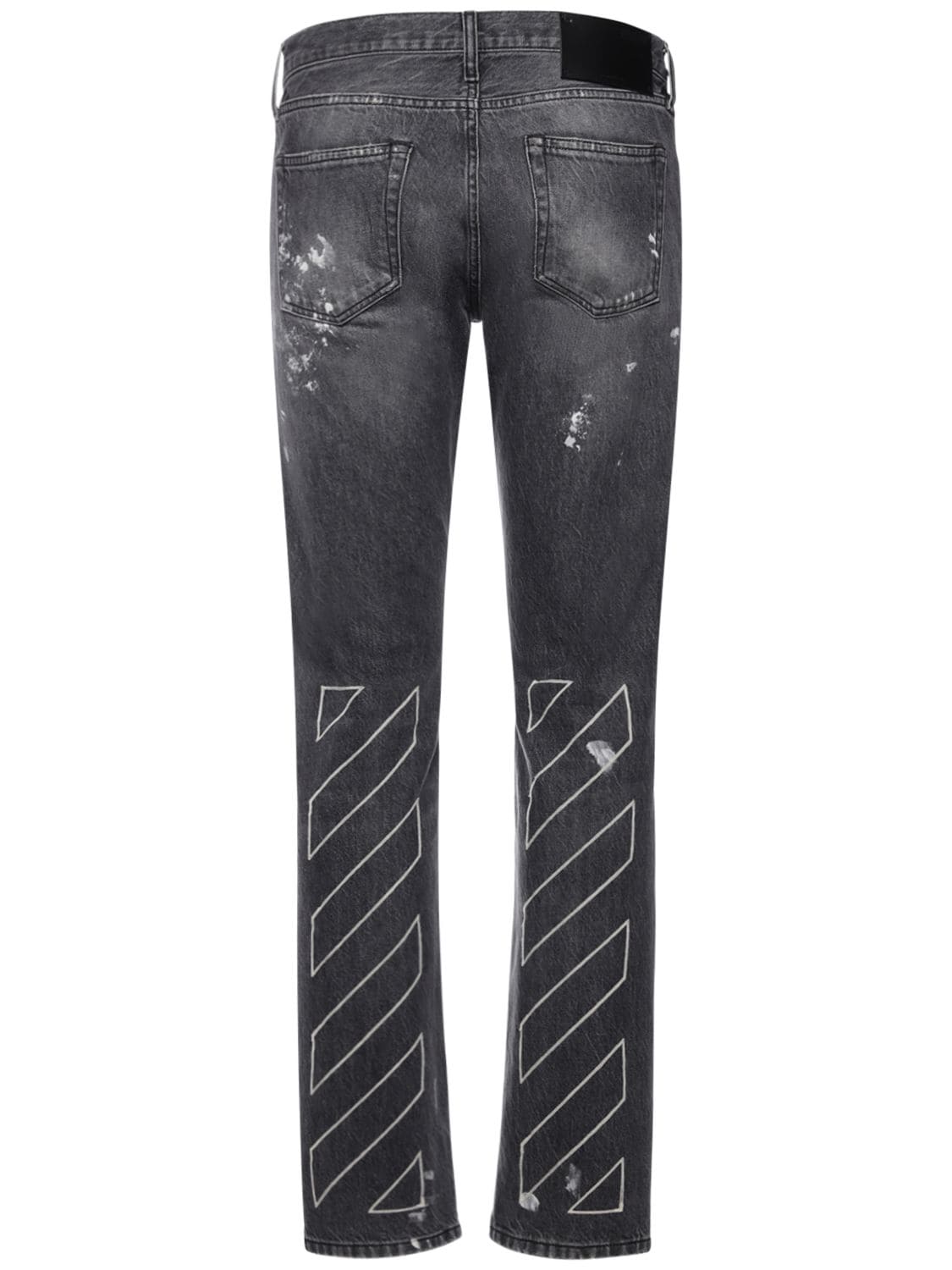 OFF-WHITE 18.9cm Diag Outline Cotton Denim Jeans
