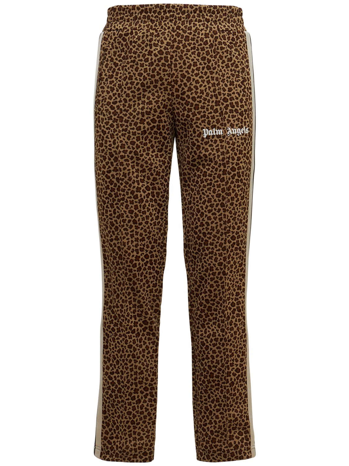 Palm Angels - Leopard tech jersey track 
