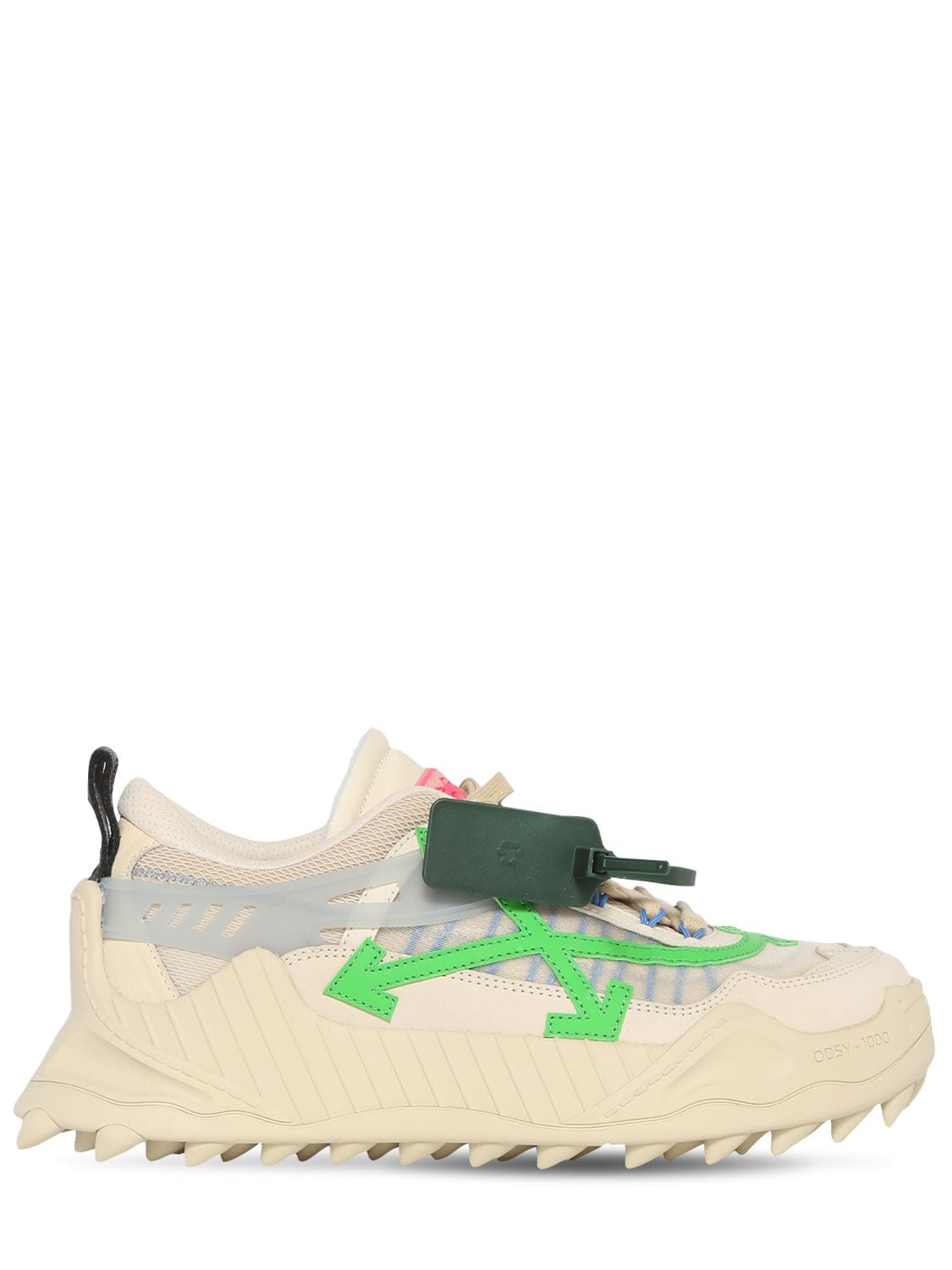 Off-white Odsy-1000 Tech Low Top Sneakers In 베이지,그린 | ModeSens