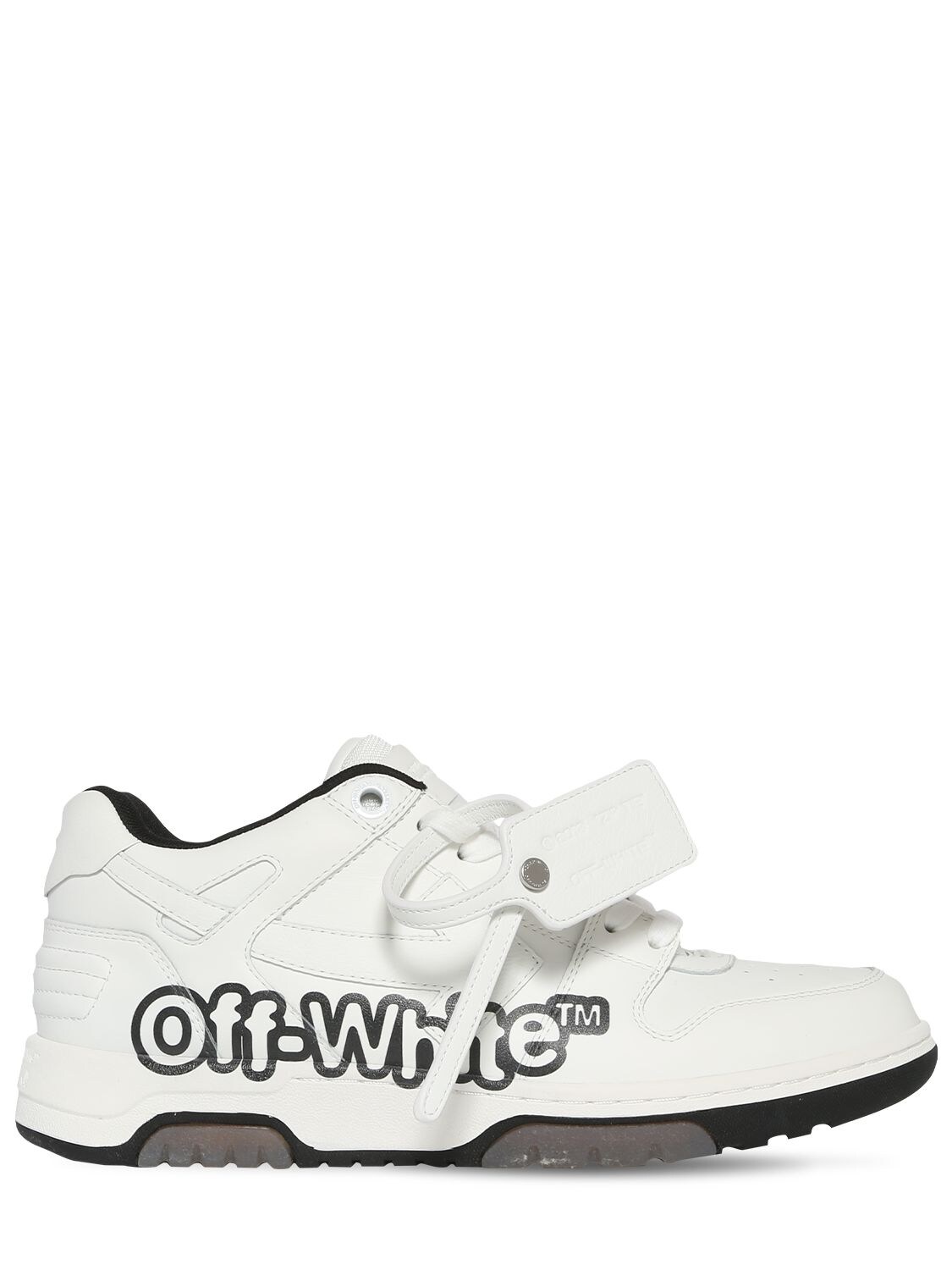 OFF-WHITE OUT OF OFFICE皮革低帮运动鞋