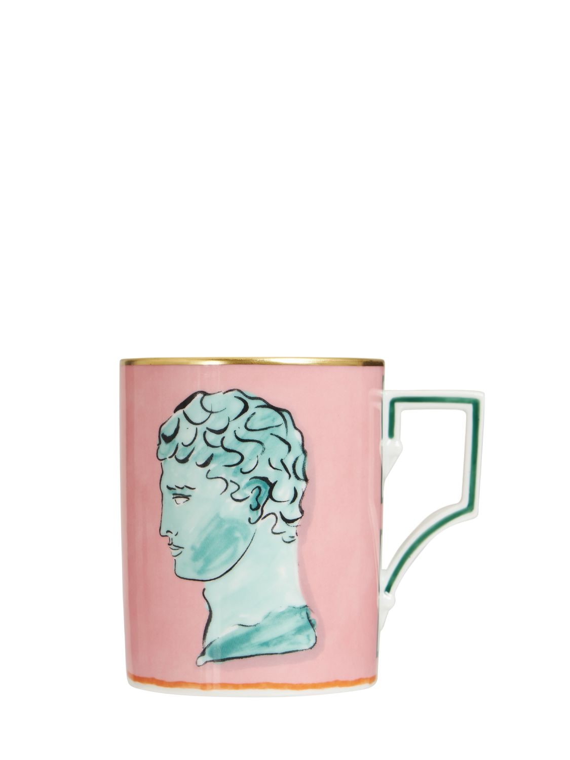 Ginori 1735 400ml Nettuno Luna Porcelain Mug In Pink