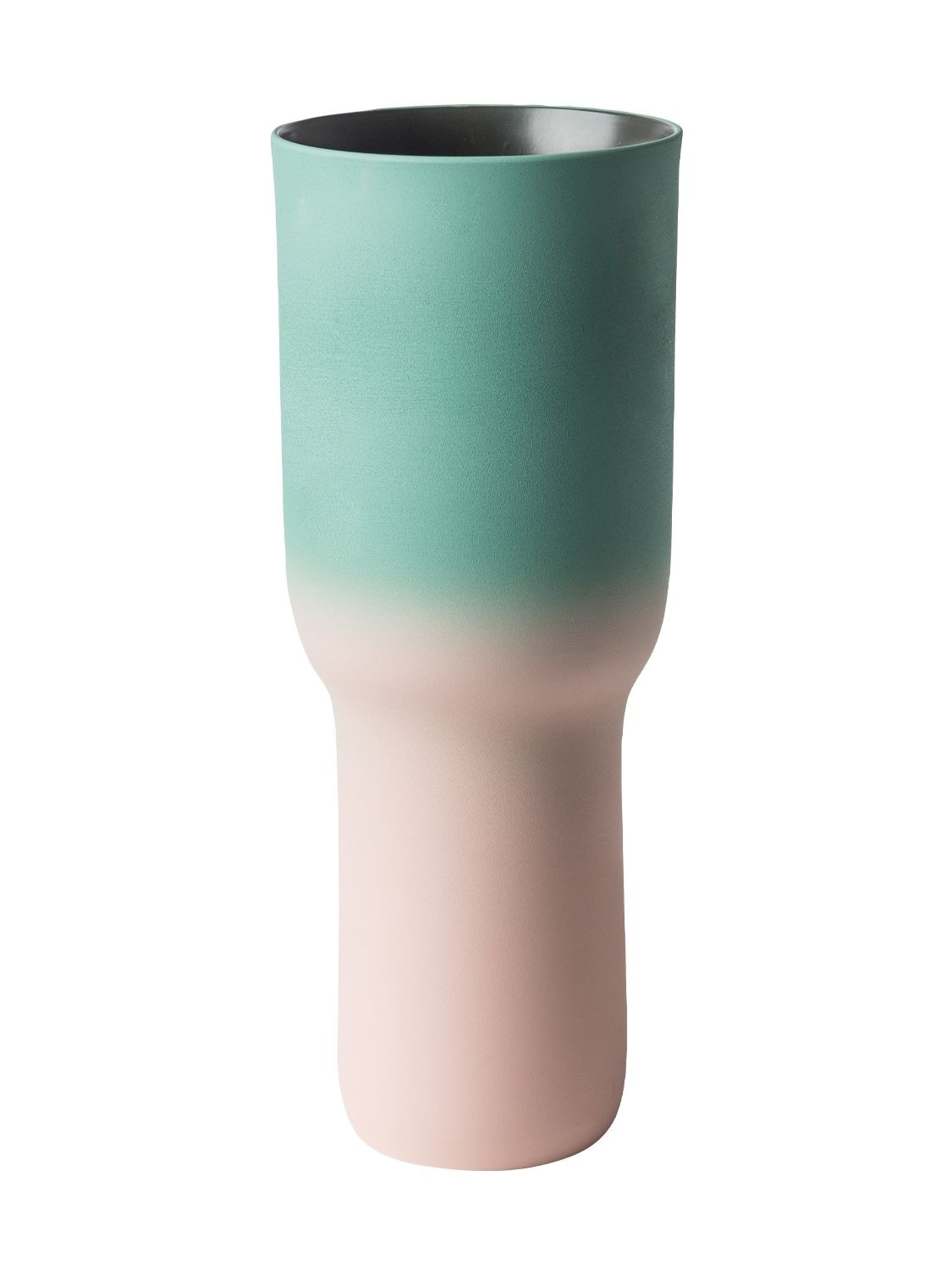 Pols Potten Sherbet Small Green & Pink Vase In Pink,green