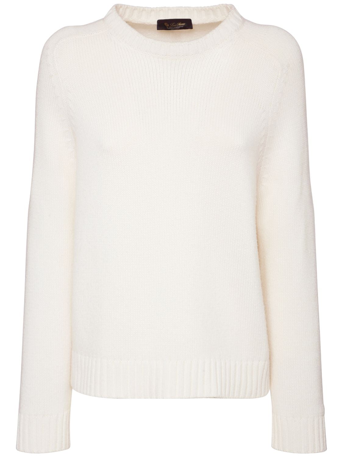 Loro Piana Parksville Baby Cashmere Sweater In White | ModeSens