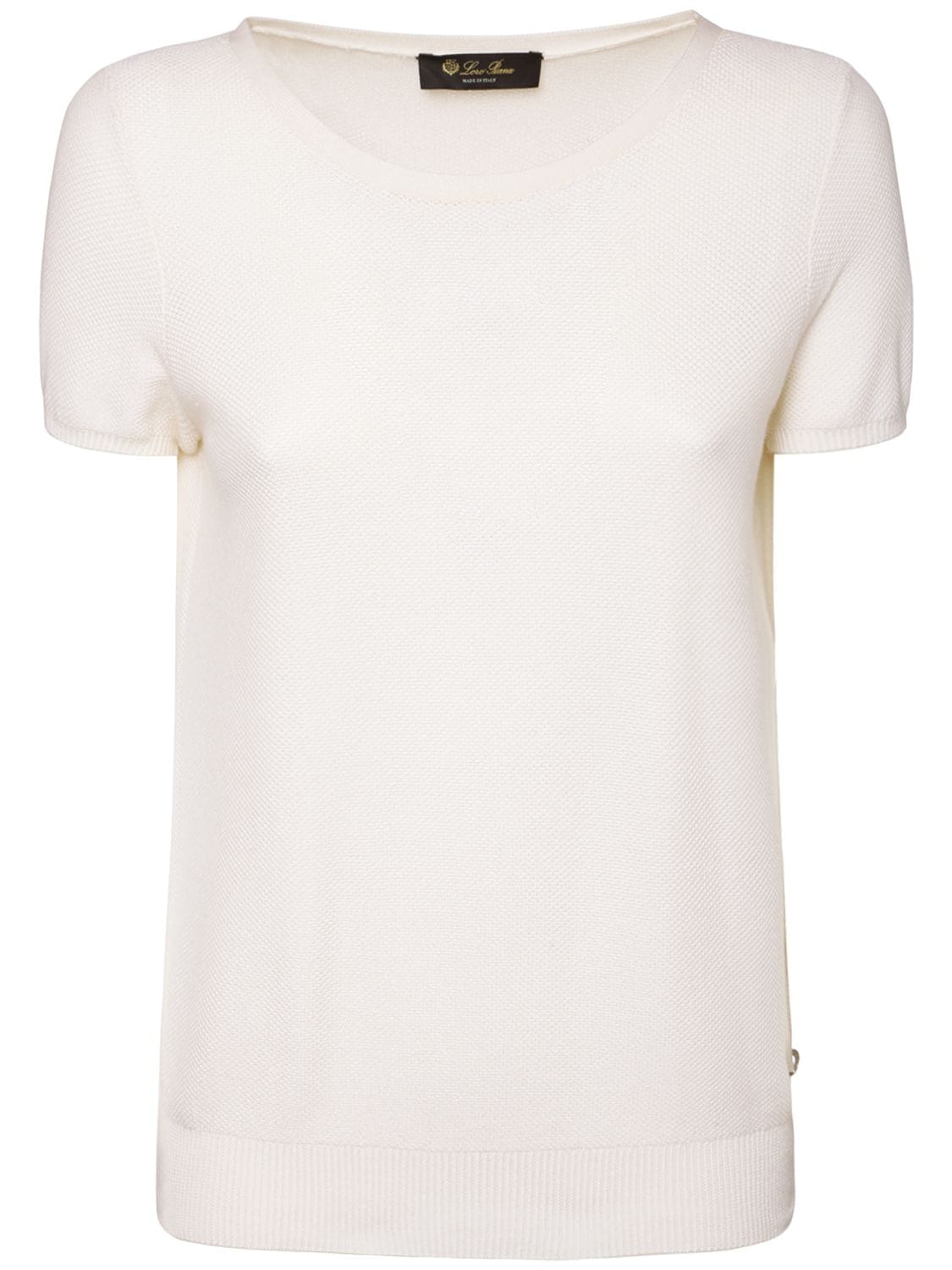 Loro Piana - Beausoleil silk & cotton knit top - White | Luisaviaroma