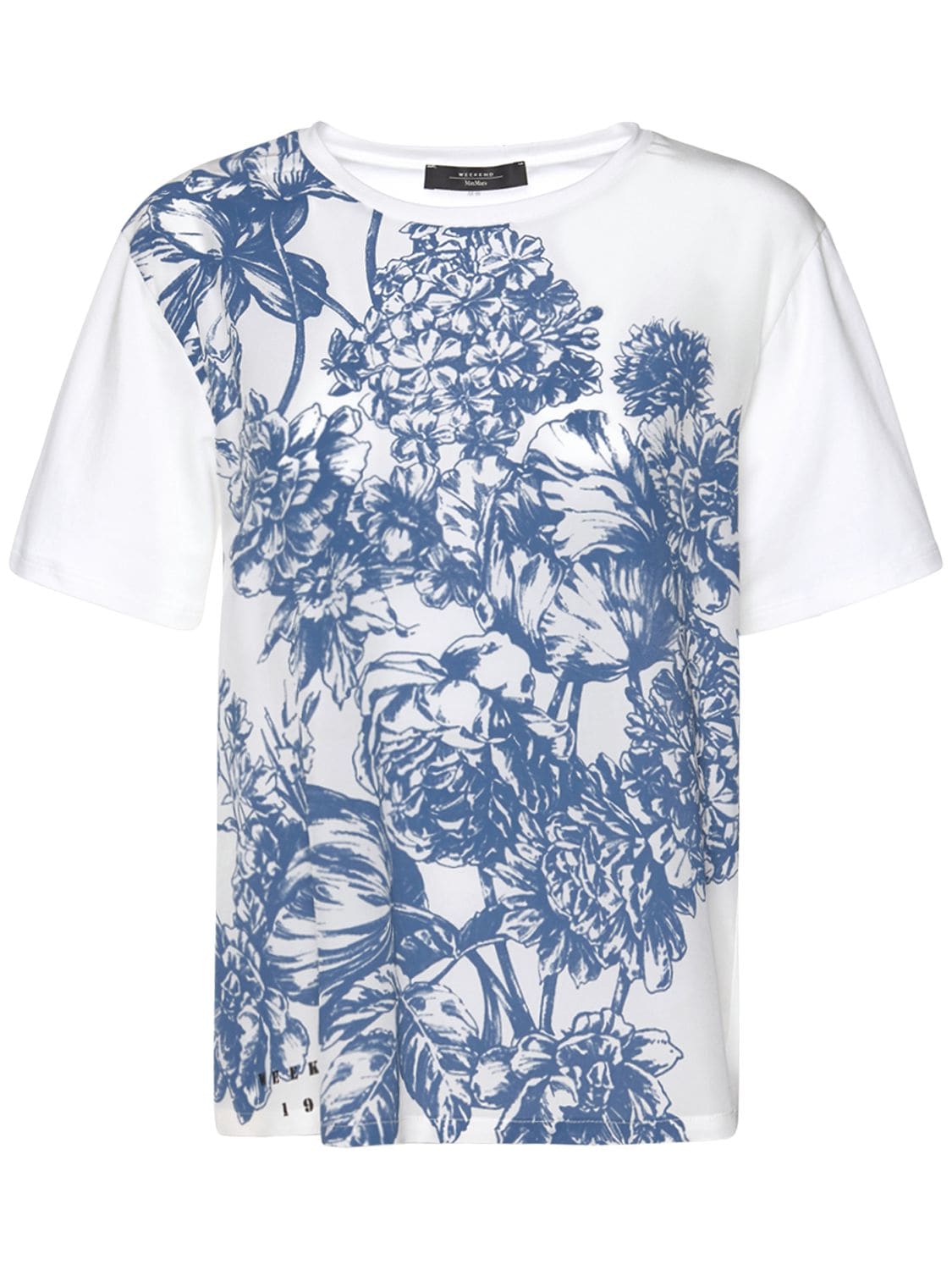 WEEKEND MAX MARA PRINTED COTTON JERSEY T-SHIRT 