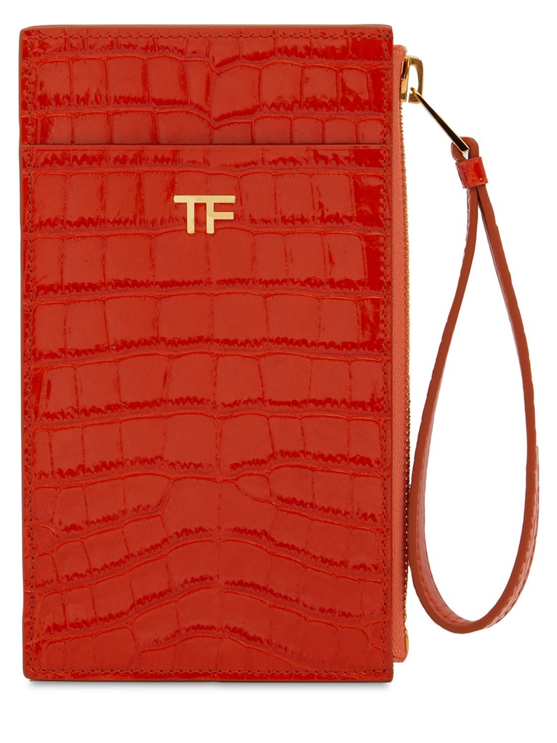 Tf Embossed Leather Multifunction Pouch