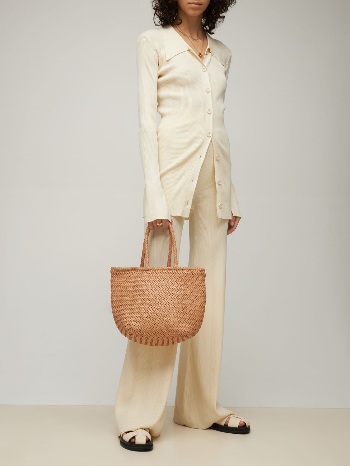 (15-16 / Dragon-Grace-Mini) Bag Organizer for Dragon Diffusion Grace Mini  Woven-Leather Basket Bag