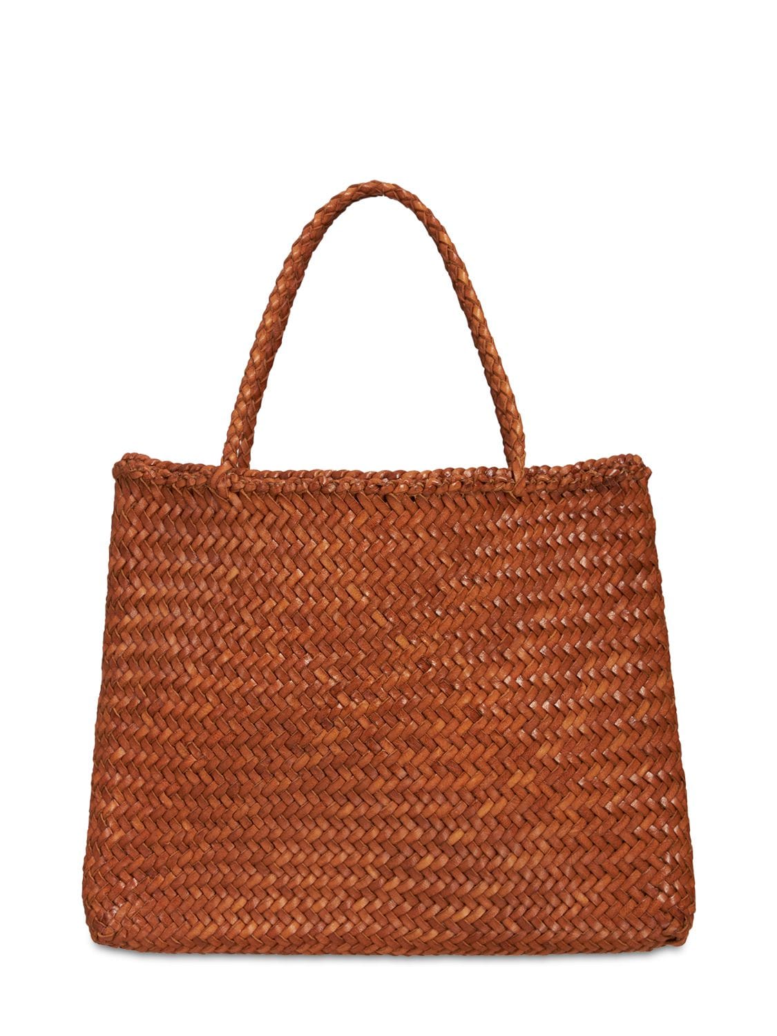 Dragon Diffusion Sophie Small Handwoven Leather Kit Bag In Britsh Tan ...