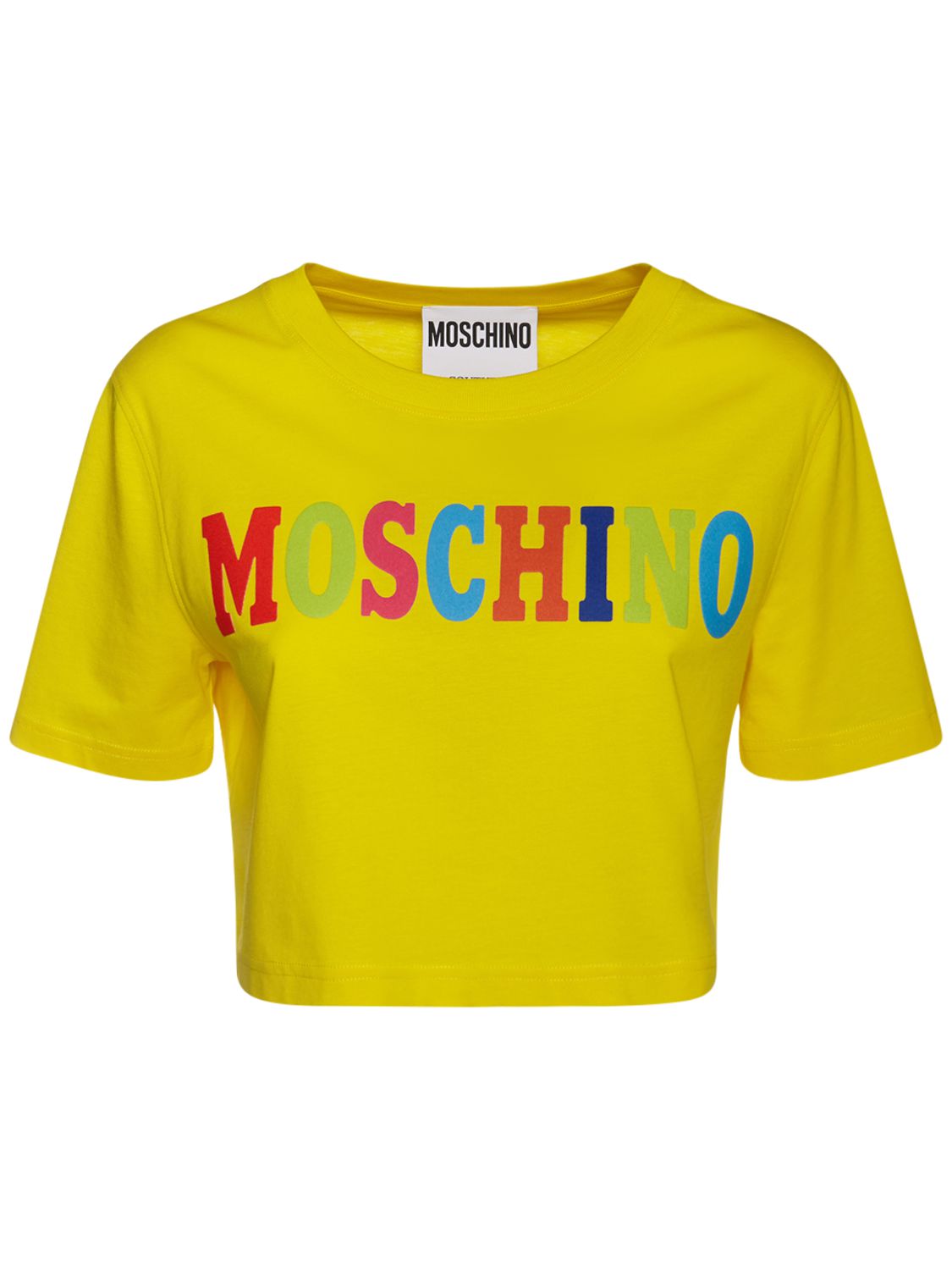 yellow moschino shirt