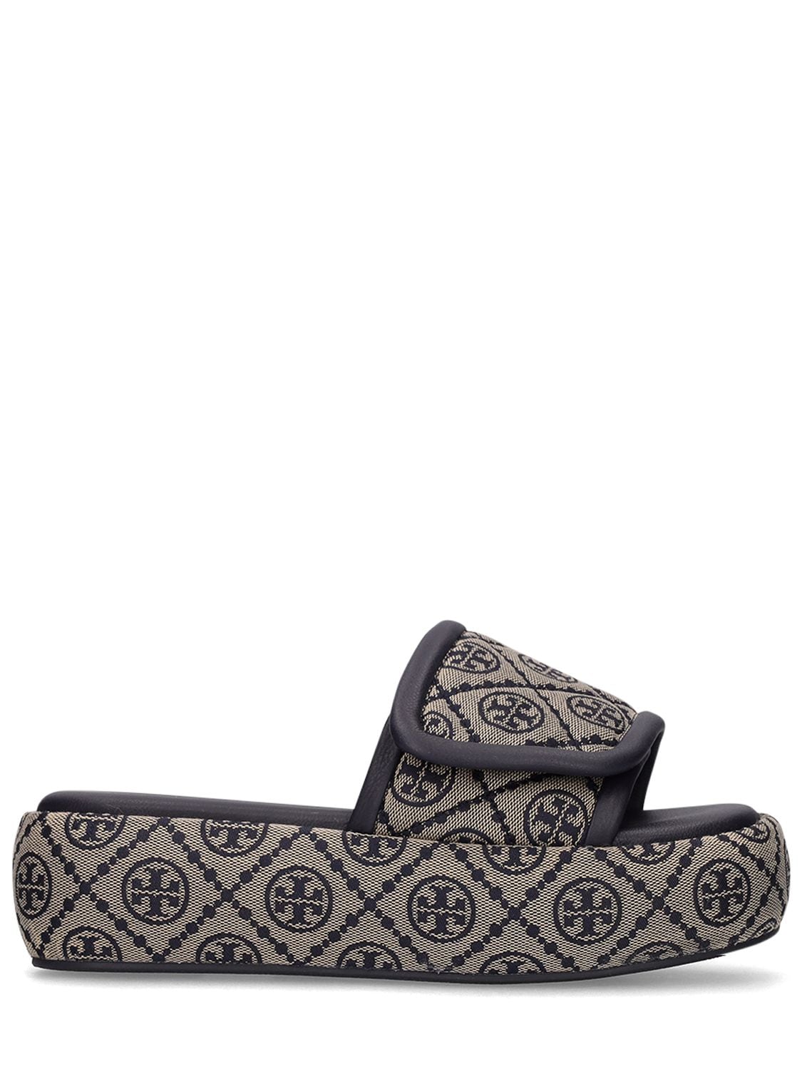 TORY BURCH T Monogram Jacquard Bubble Slides for Women