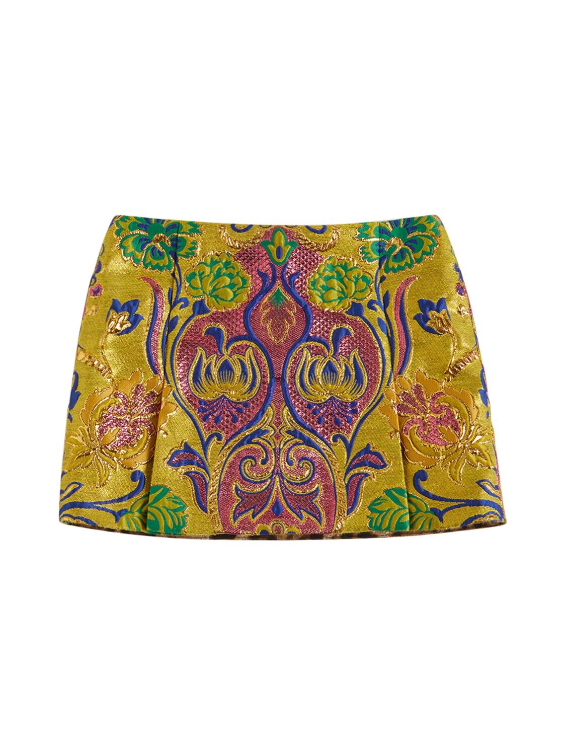 Flower Jacquard Lurex Mini Skirt Luisaviaroma Girls Clothing Skirts Mini Skirts 