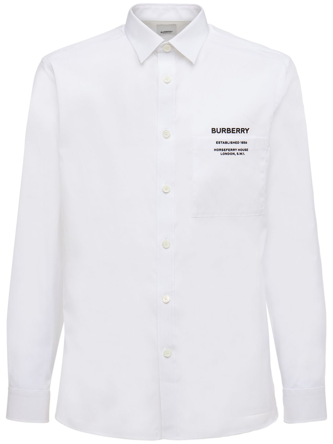 Burberry - Logo printed stretch cotton 