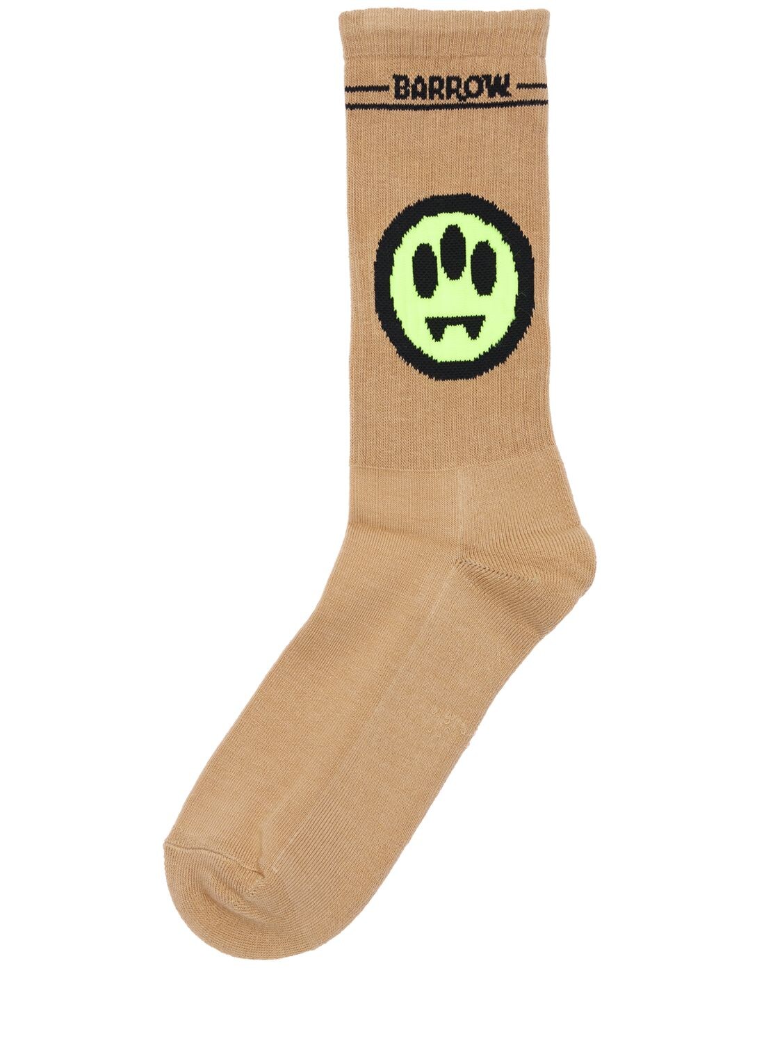 BARROW MONO LOGO COTTON BLEND SOCKS,75ILLW013-MDK00