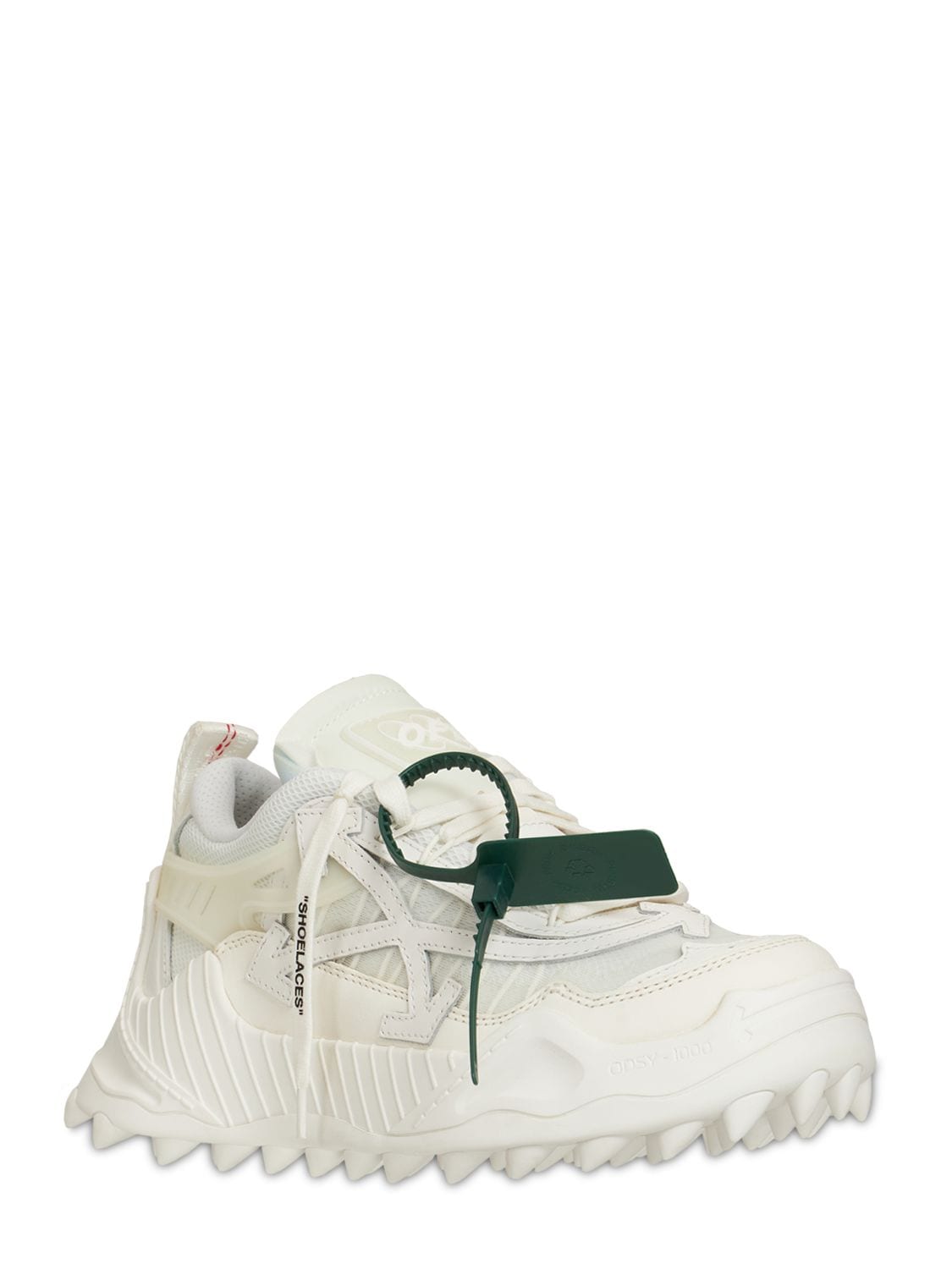 Shop Off-white 45mm Odsy 1000 Mesh Sneakers In 白色