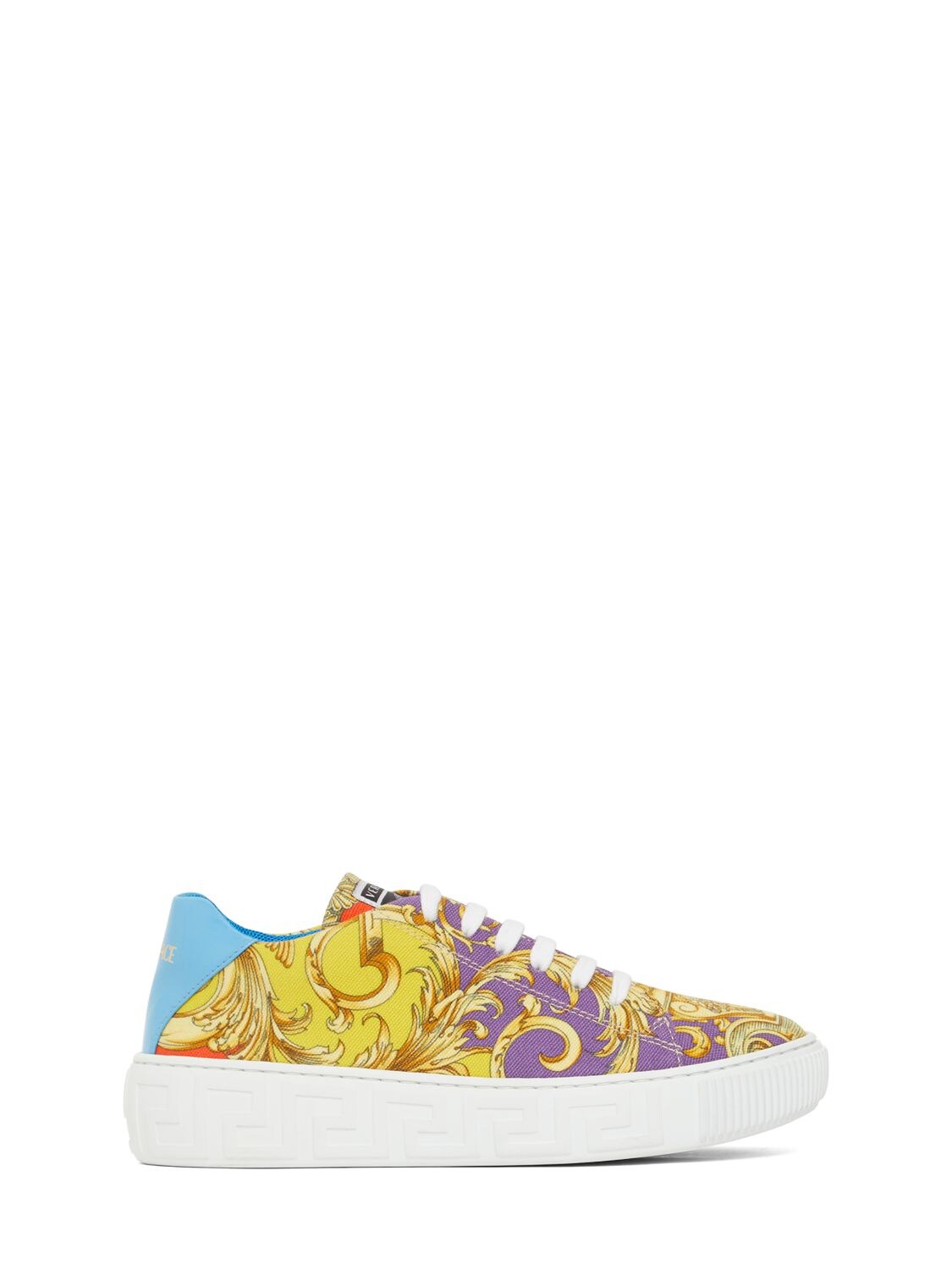 Baroque Print Lace-up Sneakers