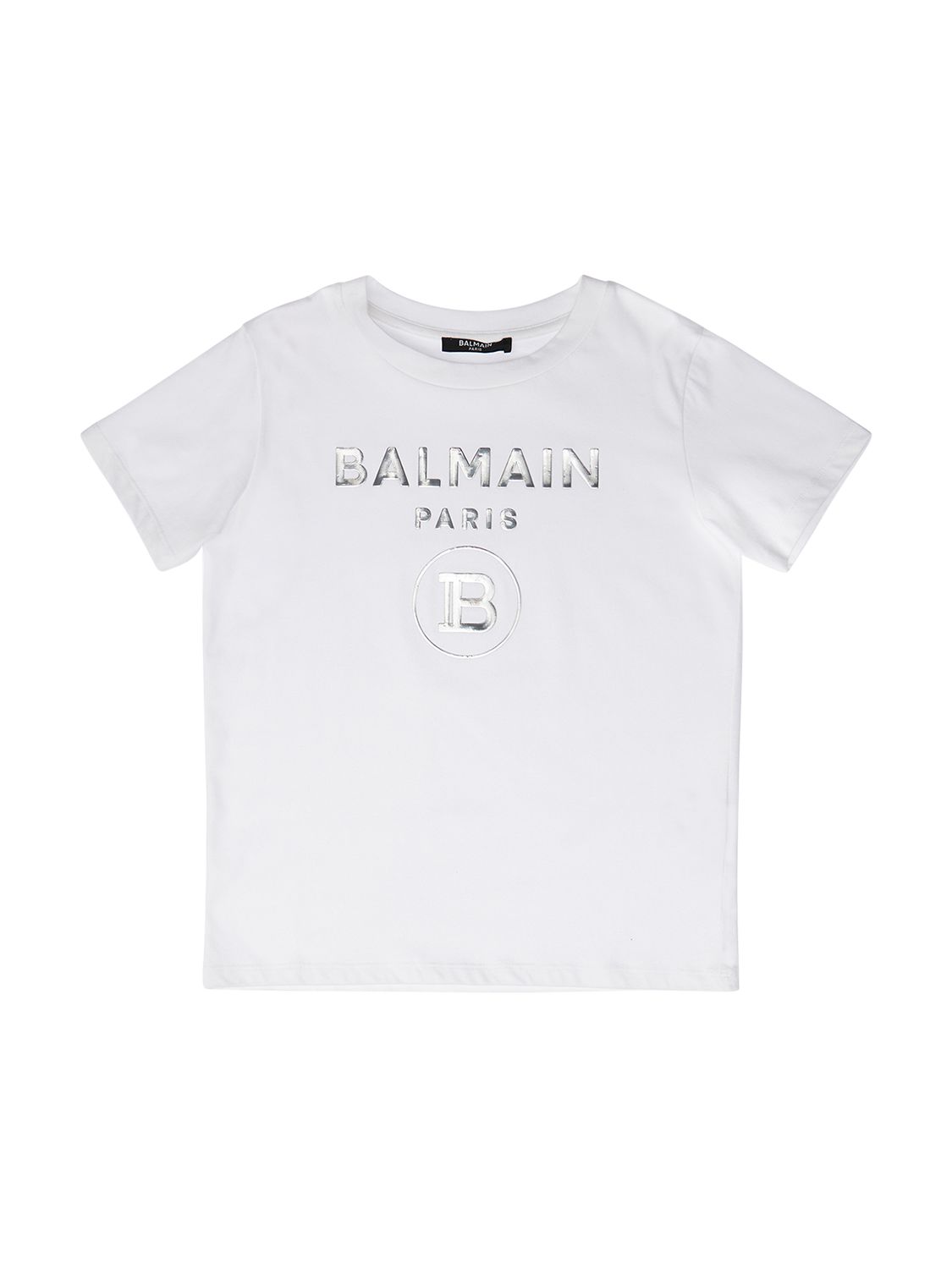 T-shirt Aus Baumwolljersey Mit Geprägtem Logo