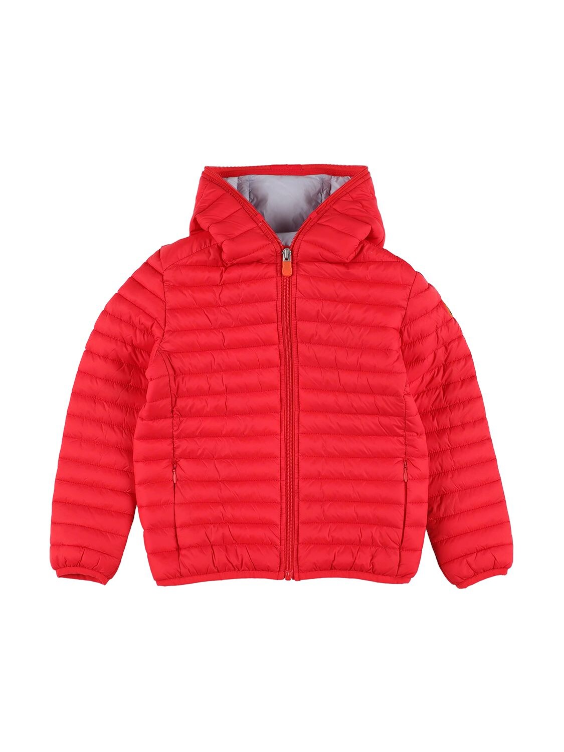 Save The Duck Kids' Hooded Nylon Puffer Jacket In Red | ModeSens