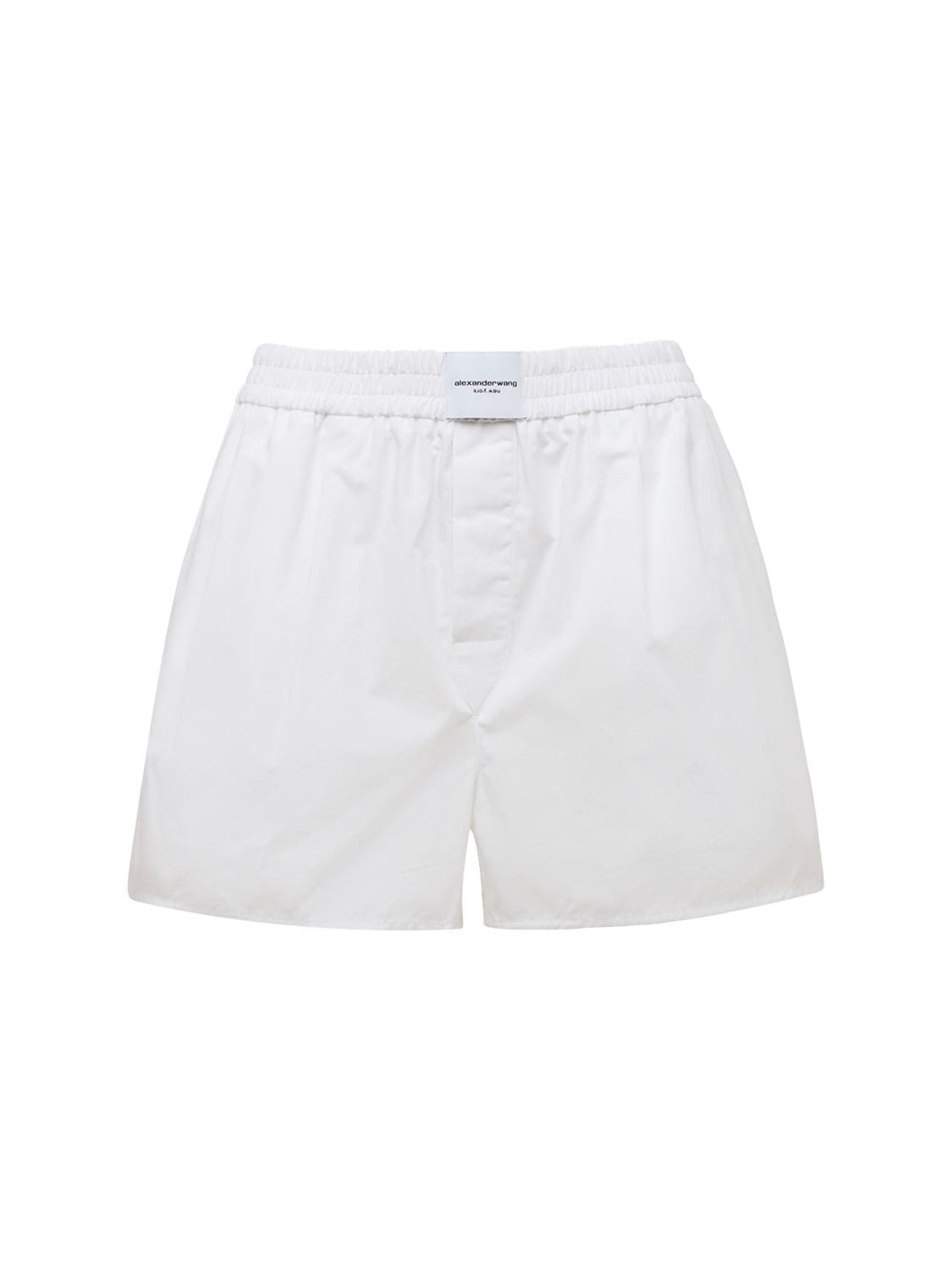 Alexander Wang - Logo cotton boxer shorts - White | Luisaviaroma