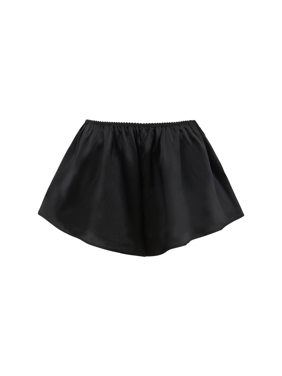 Tap Silk Satin Shorts