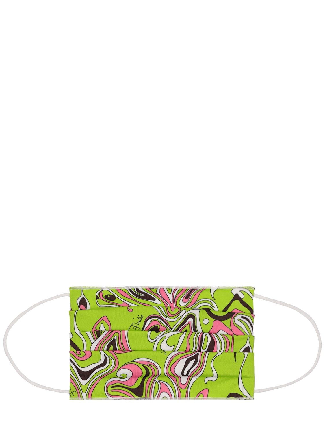 Emilio Pucci Printed Tech Travel Mask In Green