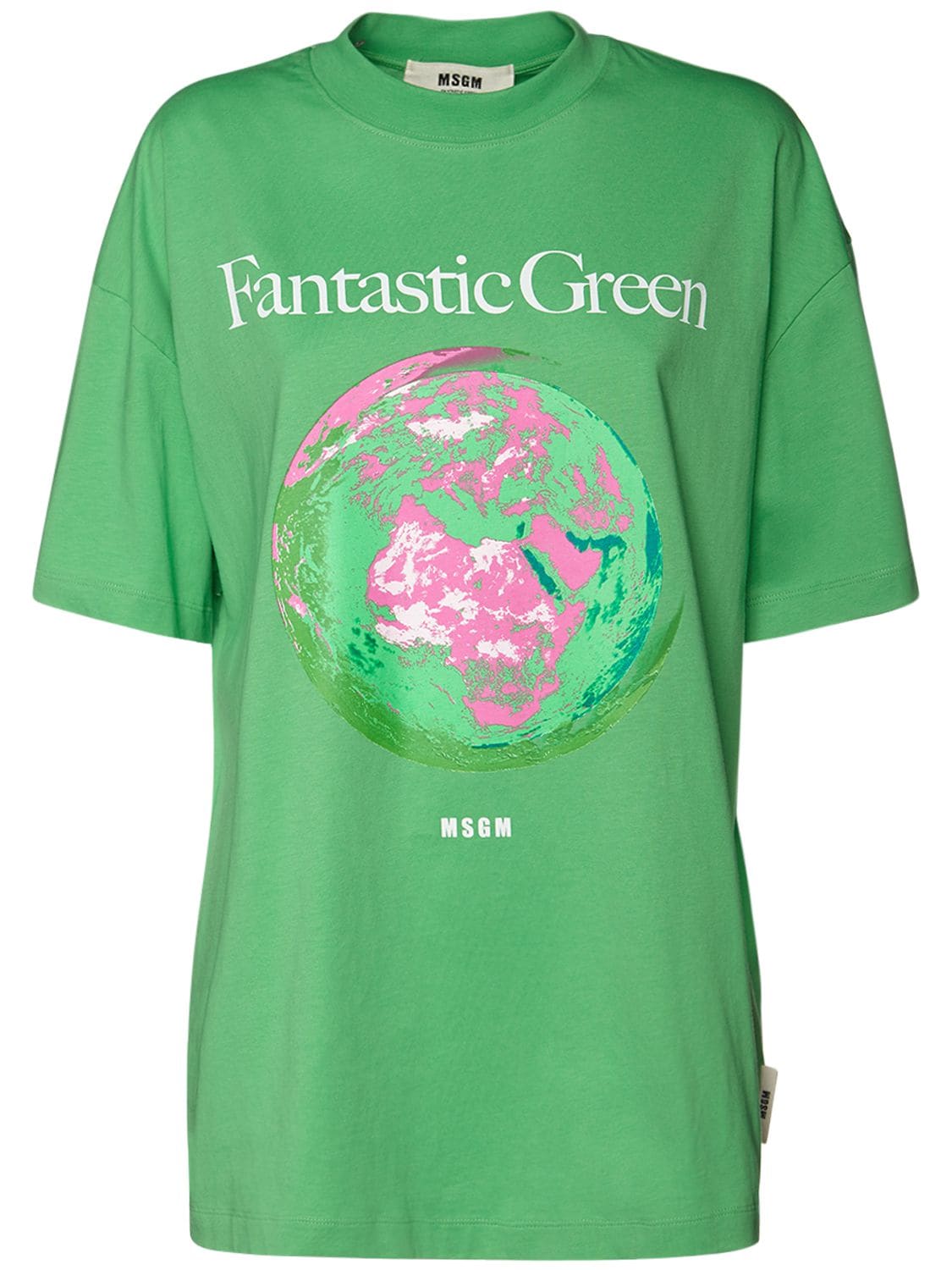 Fantastic Green Printed Cotton T-shirt