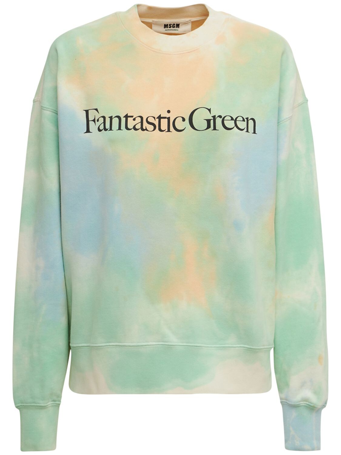 Fantastic Green Print Jersey Sweatshirt