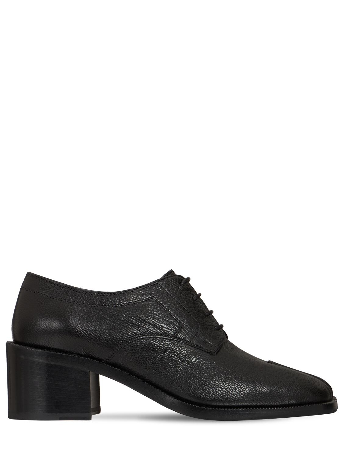 Damen Schuhe Flache Schuhe Schnürschuhe und Schnürstiefel Maison Margiela Leder Schnürschuhe Tabi aus Lackleder in Schwarz 