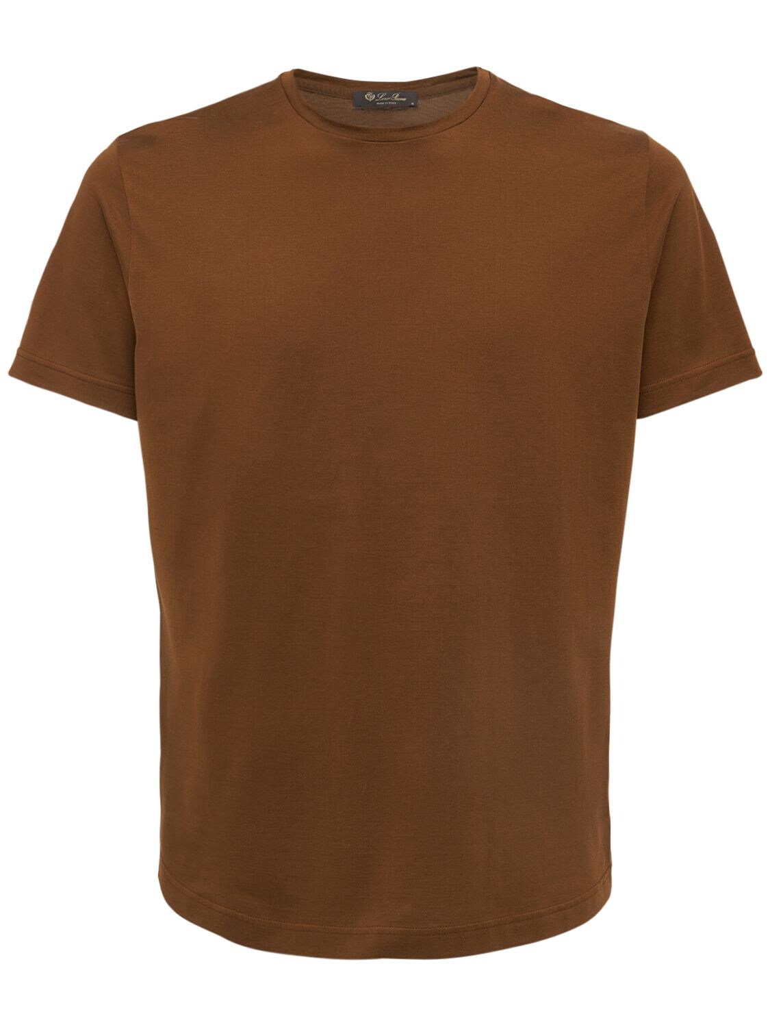 LORO PIANA SILK & COTTON SOFT JERSEY T-SHIRT