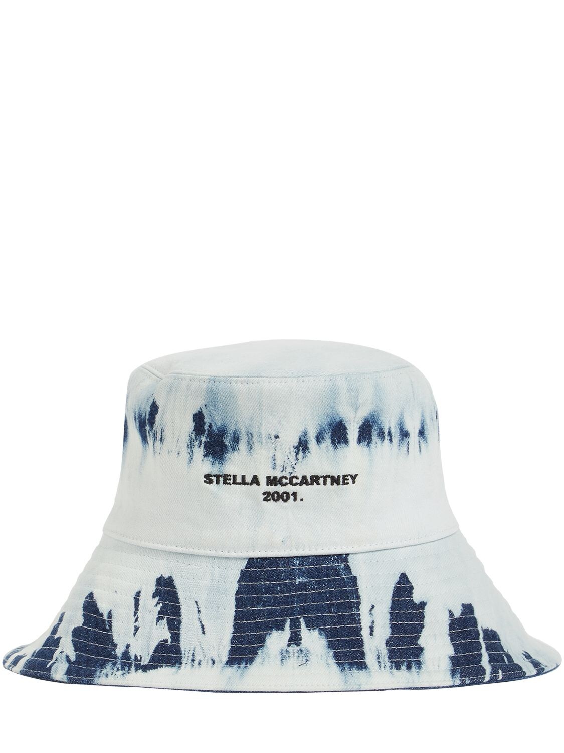 STELLA MCCARTNEY REVERSIBLE COTTON BUCKET HAT W/ LOGO,75IMAX021-NDA1OQ2