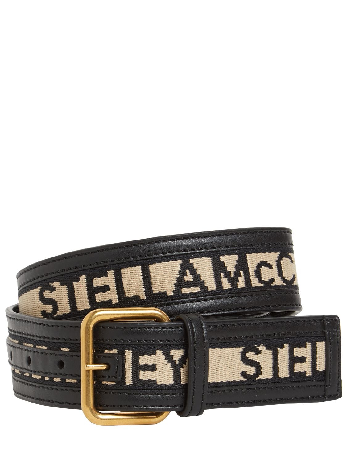 Stella McCartney 4cm Monogram Faux Leather Belt