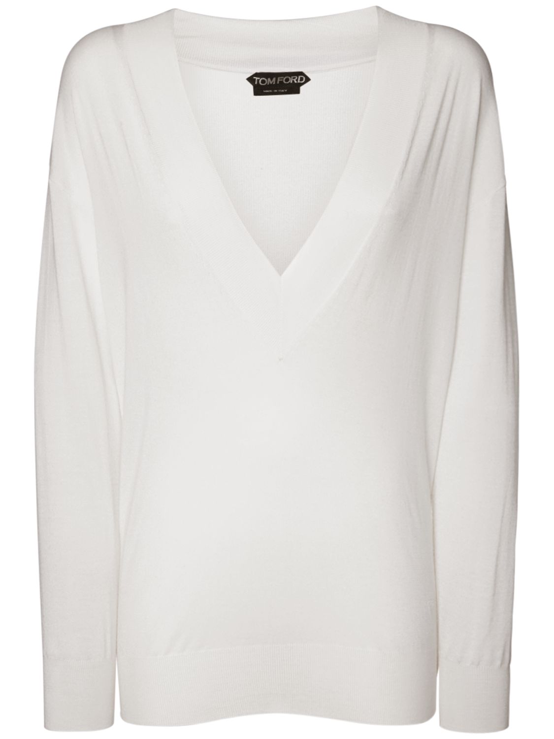 Sweater Aus Kaschmir- Und Seidenstrick