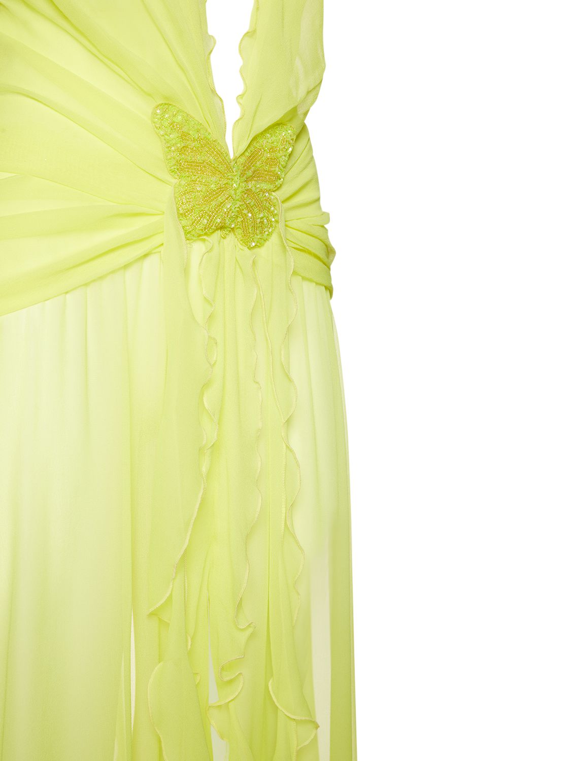 long lavender prom dress A-Line Lavender Tulle Straps Appliques Long Prom Dress with Slit US0 / As Picture main image 1