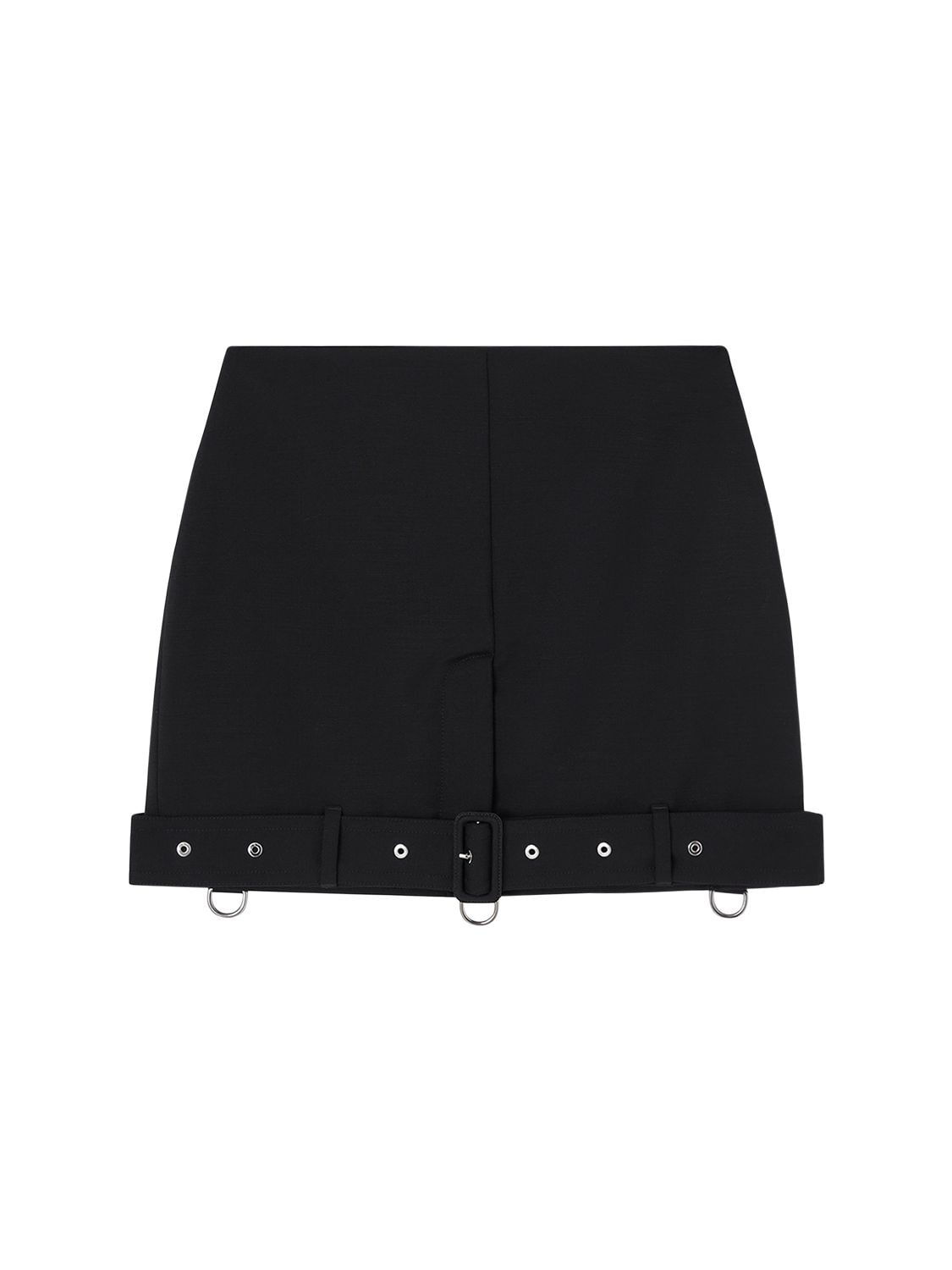 BURBERRY MOHAIR & WOOL MINI SKIRT