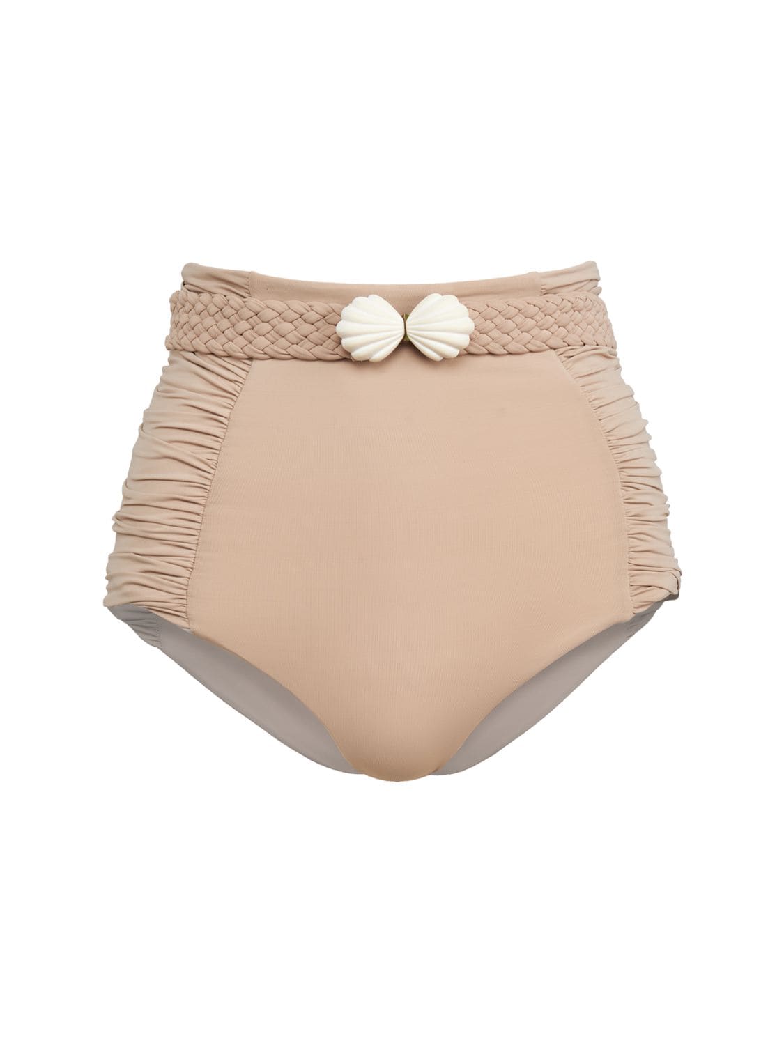 Johanna Ortiz Cape Of Good Reversible Bikini Bottoms In 베이지
