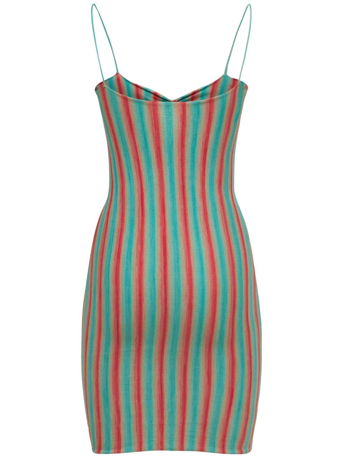 Gimaguas Simi Striped Stretch-cotton Mini Dress In Blue | ModeSens