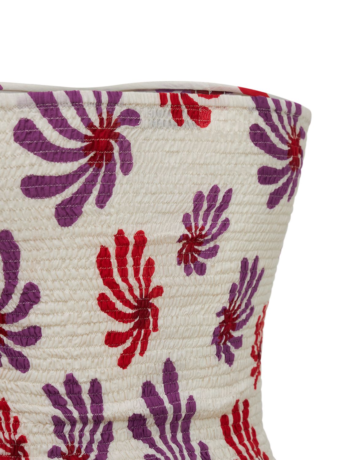 GIMAGUAS SUNRISE PRINTED COTTON TUBE TOP