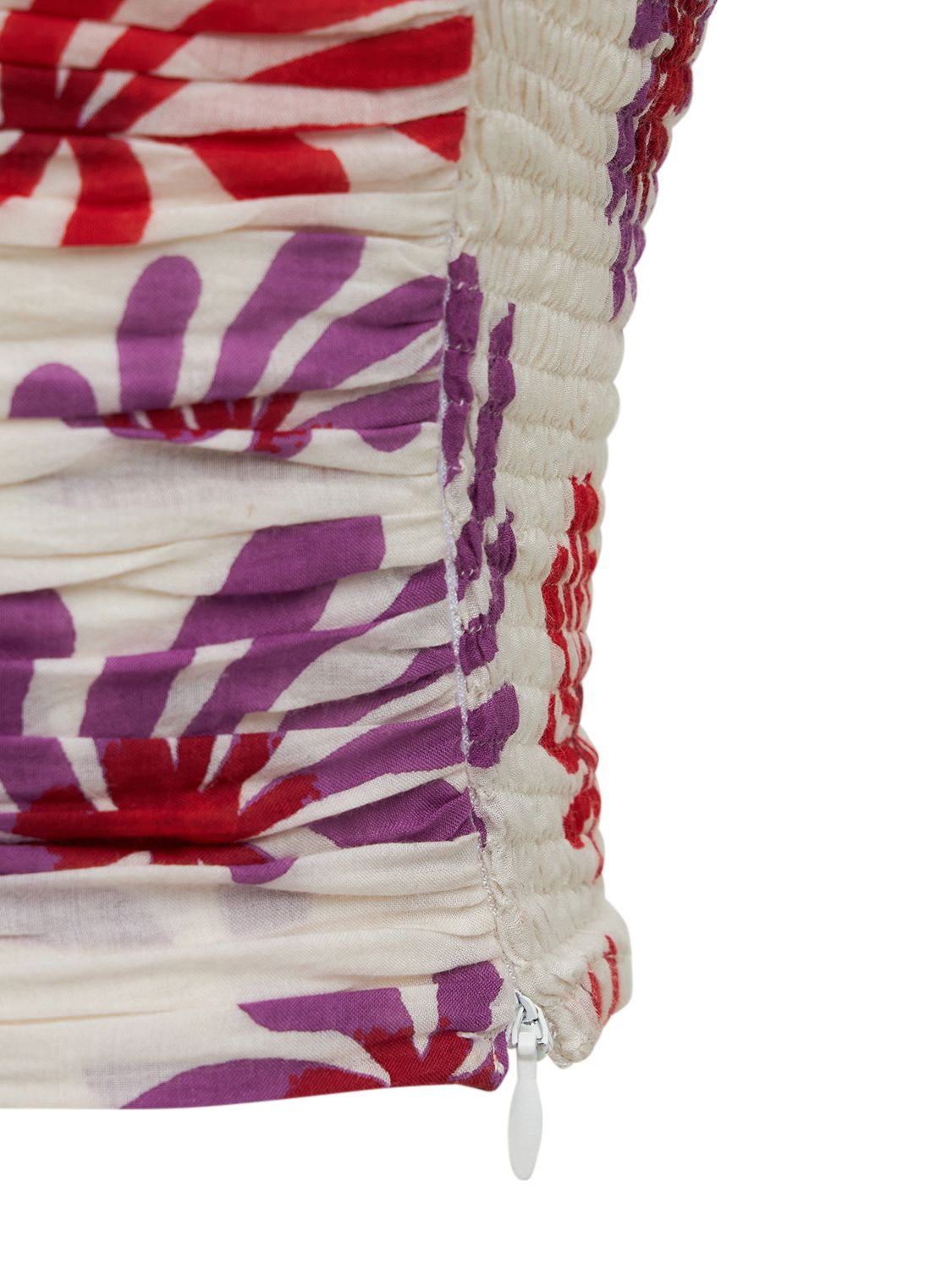 GIMAGUAS SUNRISE PRINTED COTTON TUBE TOP