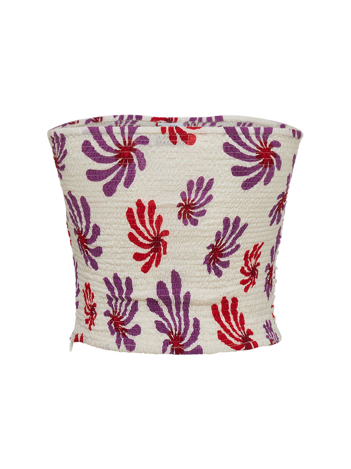 GIMAGUAS SUNRISE PRINTED COTTON TUBE TOP