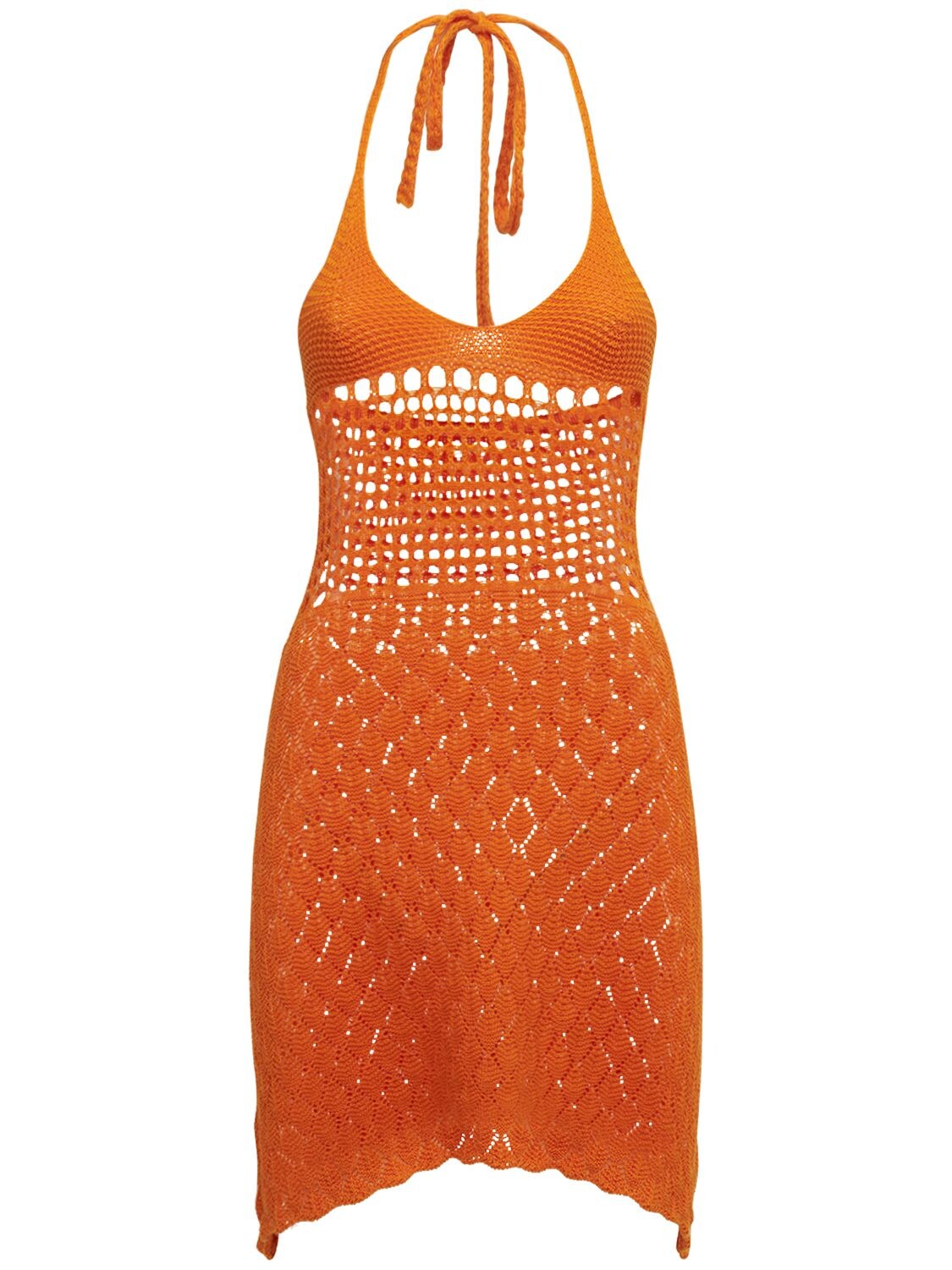 GIMAGUAS Pachanka Crocheted Cotton Mini Dress