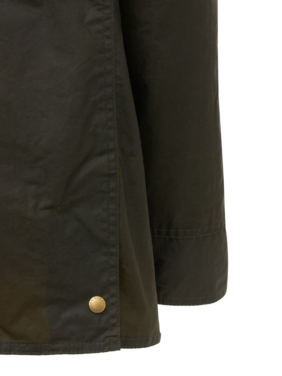 Shop Barbour Beadnell Lightweight Waxed Cotton Jacket In Olive Green