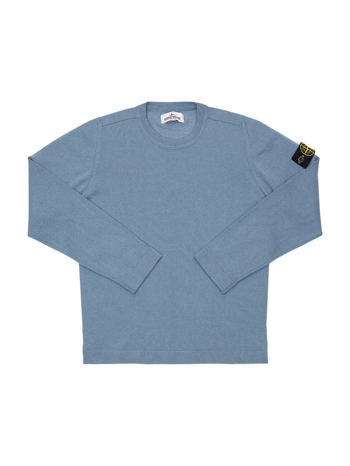 stone island sweater light blue