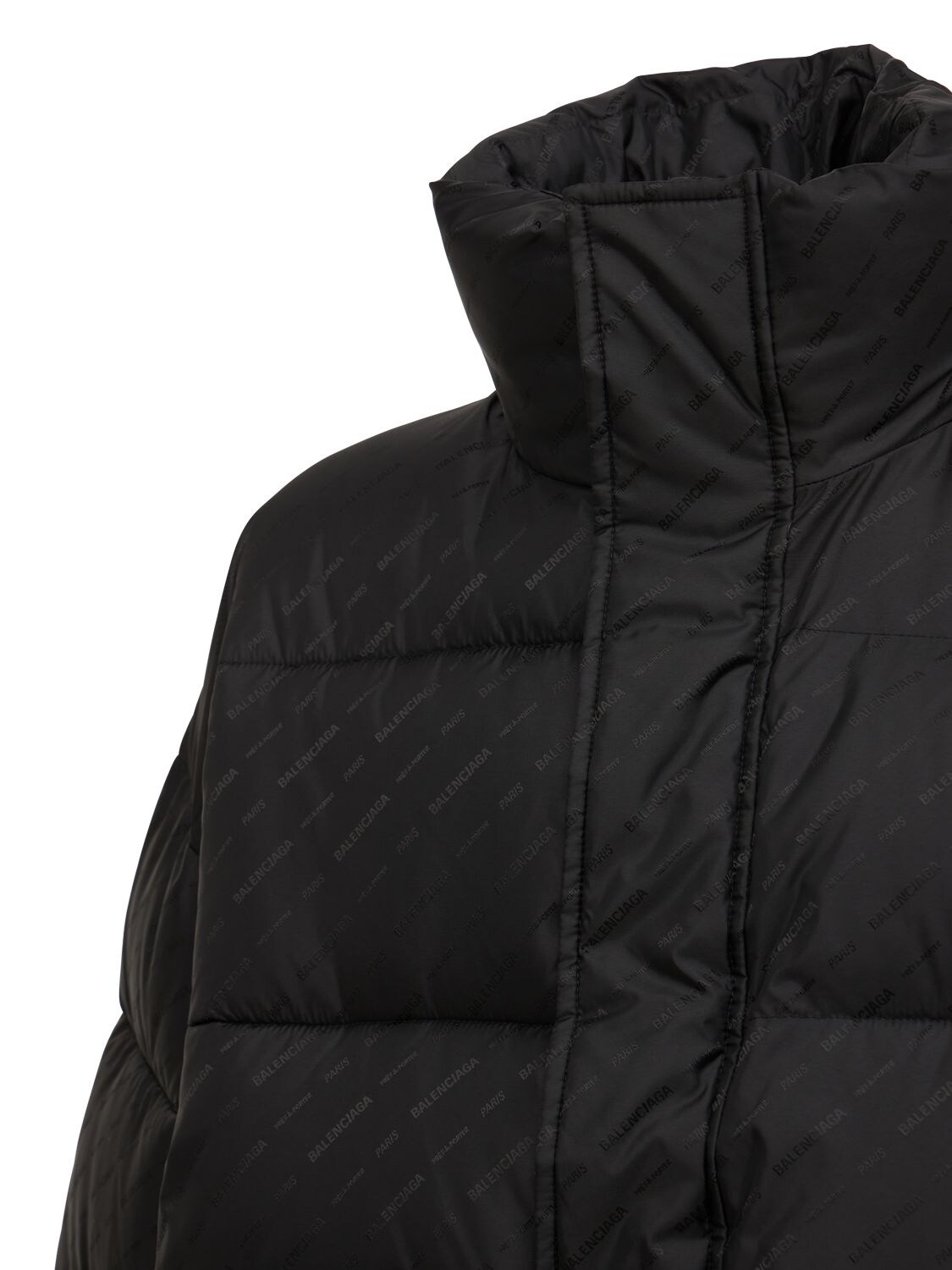 Quilted Logo-Jacquard Shell Hooded Down Jacket