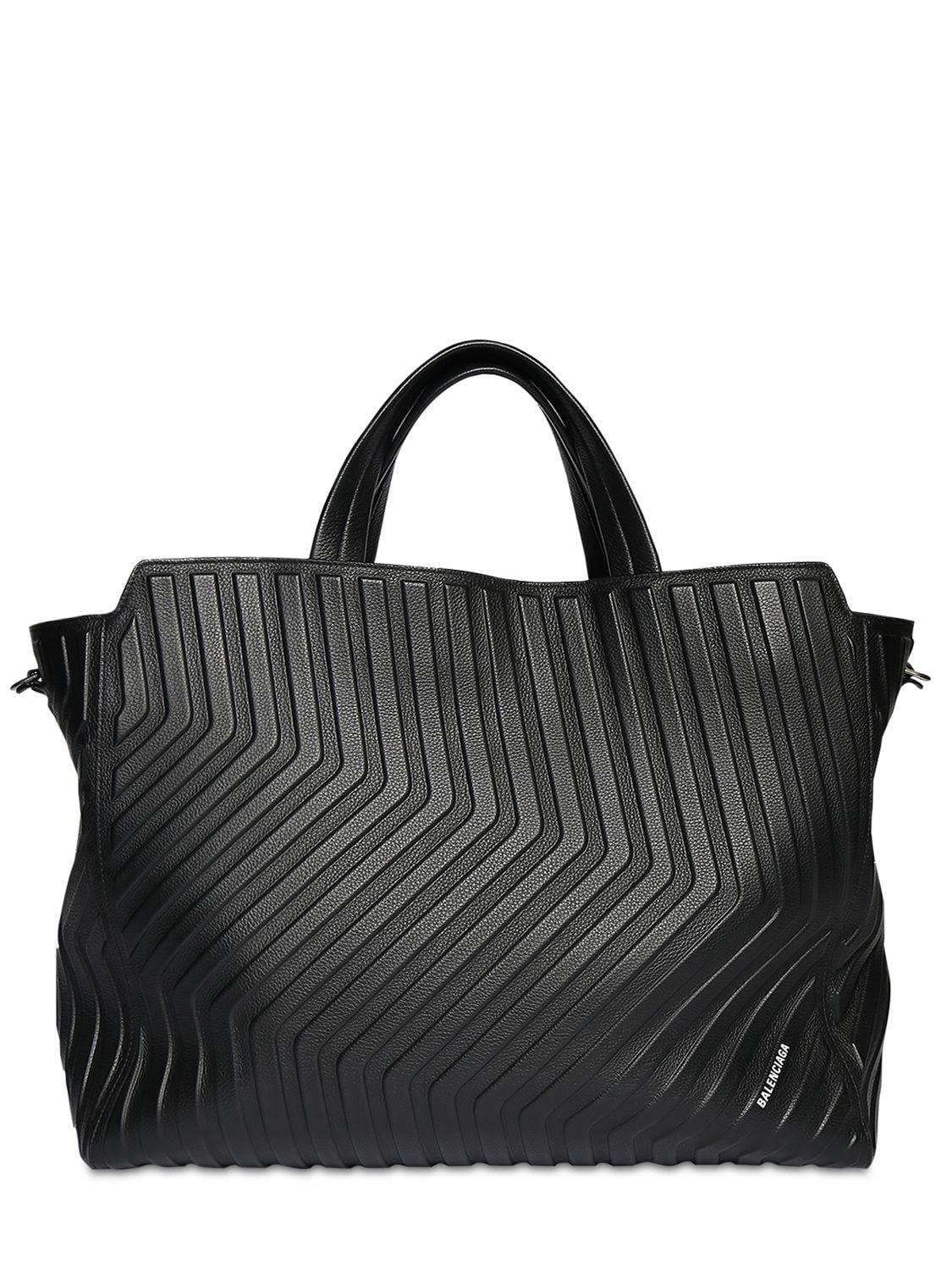 Balenciaga - East-west leather tote bag - Black | Luisaviaroma
