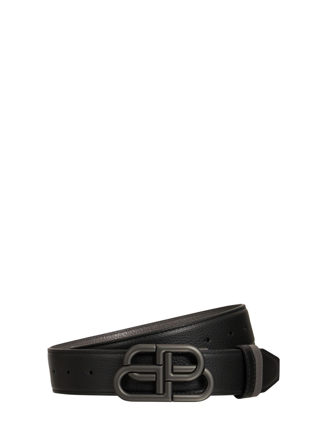 Luisaviaroma Men Accessories Belts 3.5cm Bb Buckle Reversible Leather Belt 