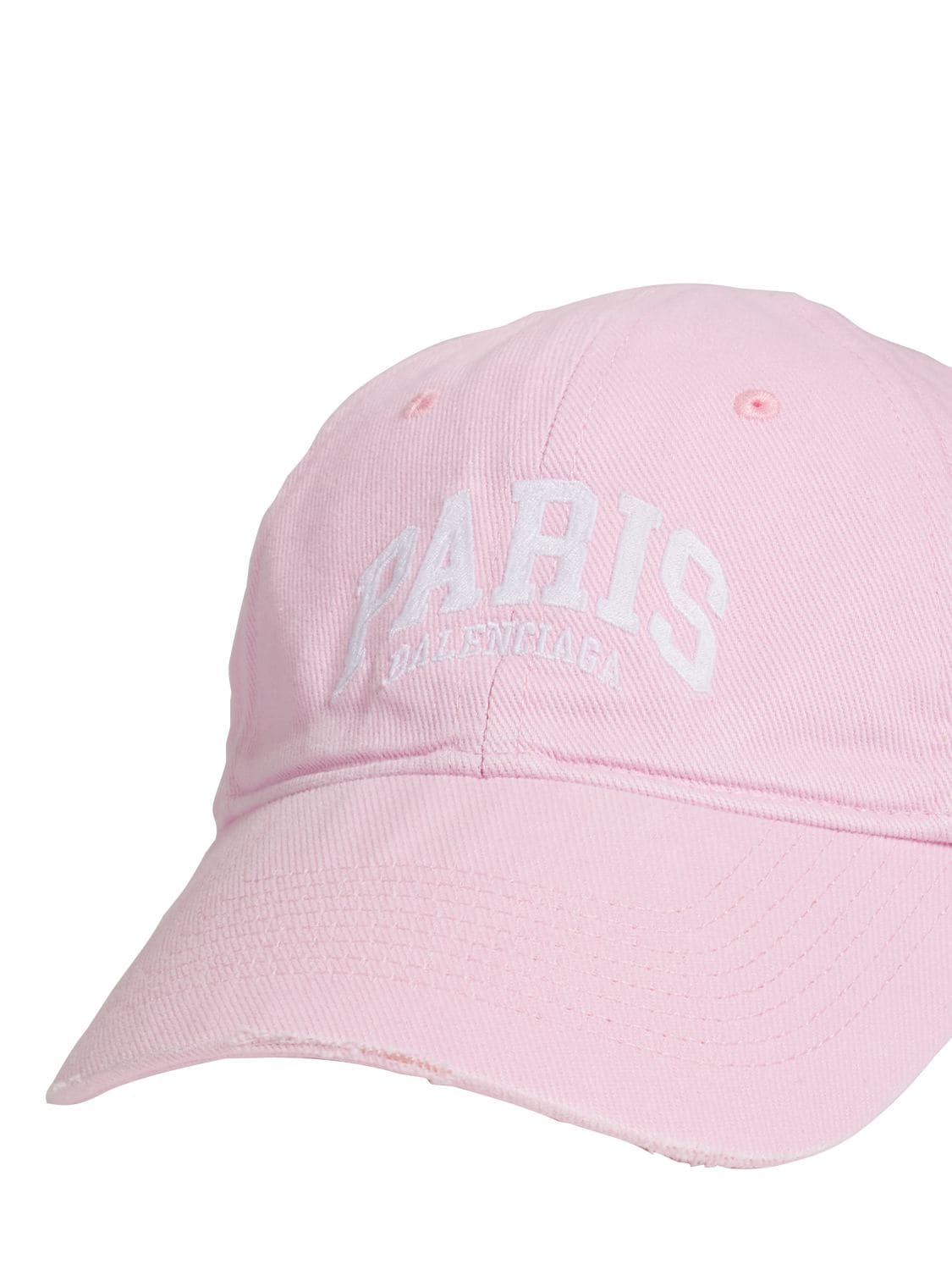 Shop Balenciaga Paris City Baseball Hat In Light Pink