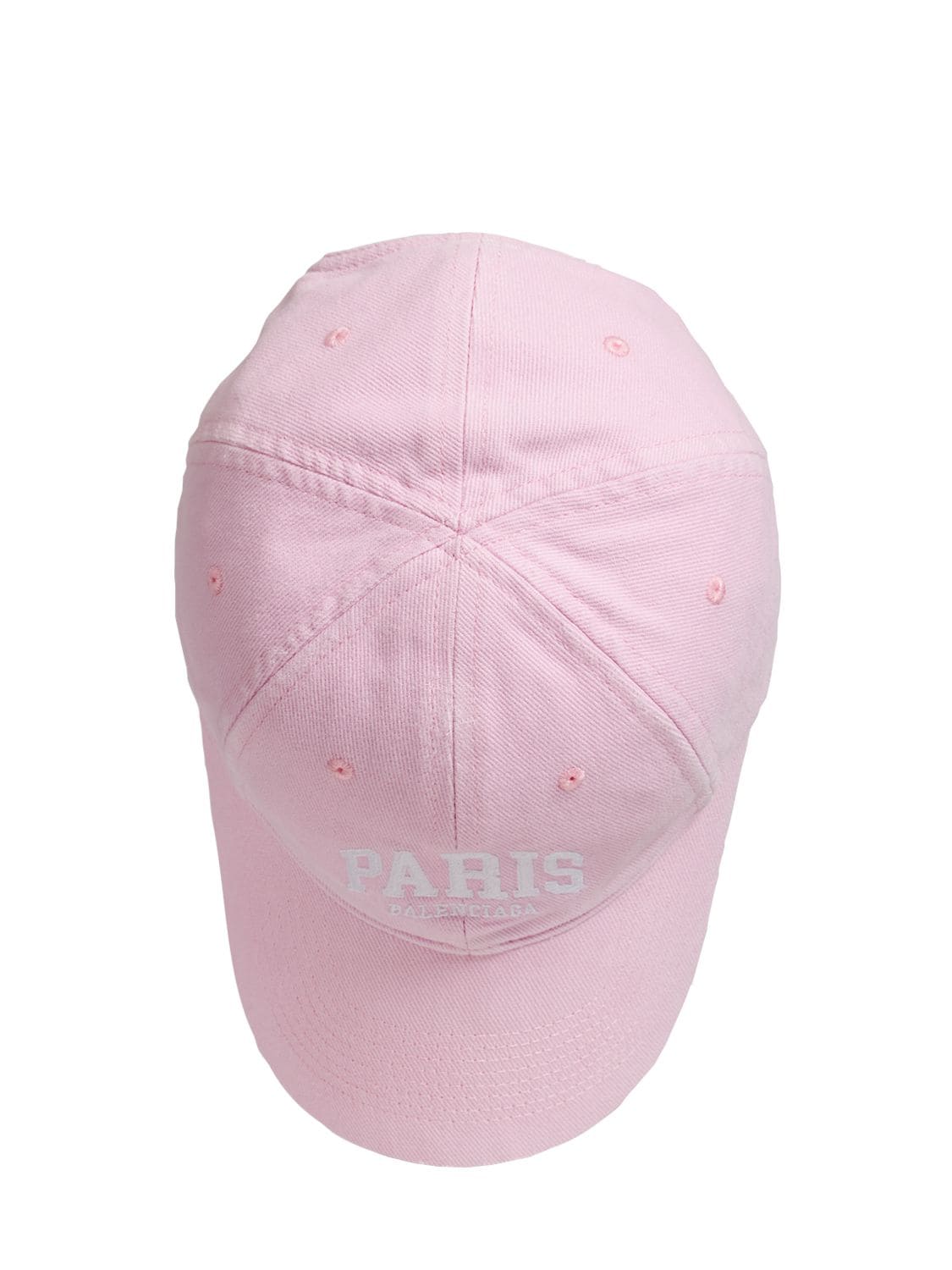 Shop Balenciaga Paris City Baseball Hat In Light Pink