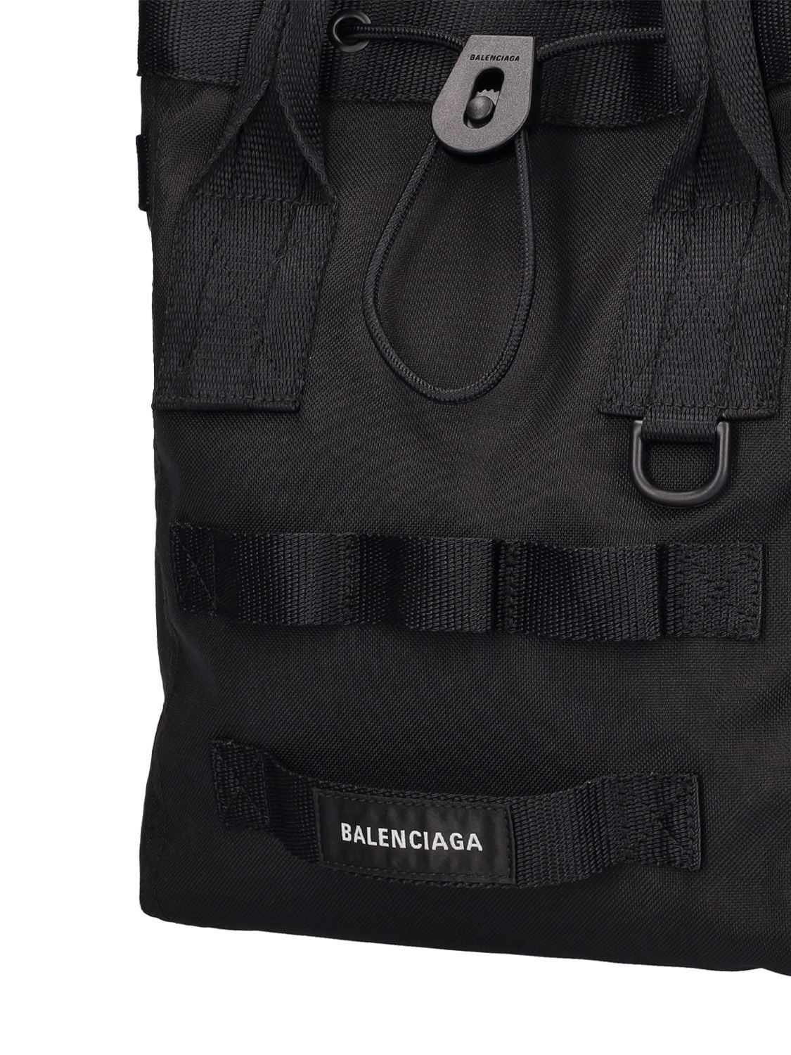 Shop Balenciaga Army Nylon Tote Bag In Black
